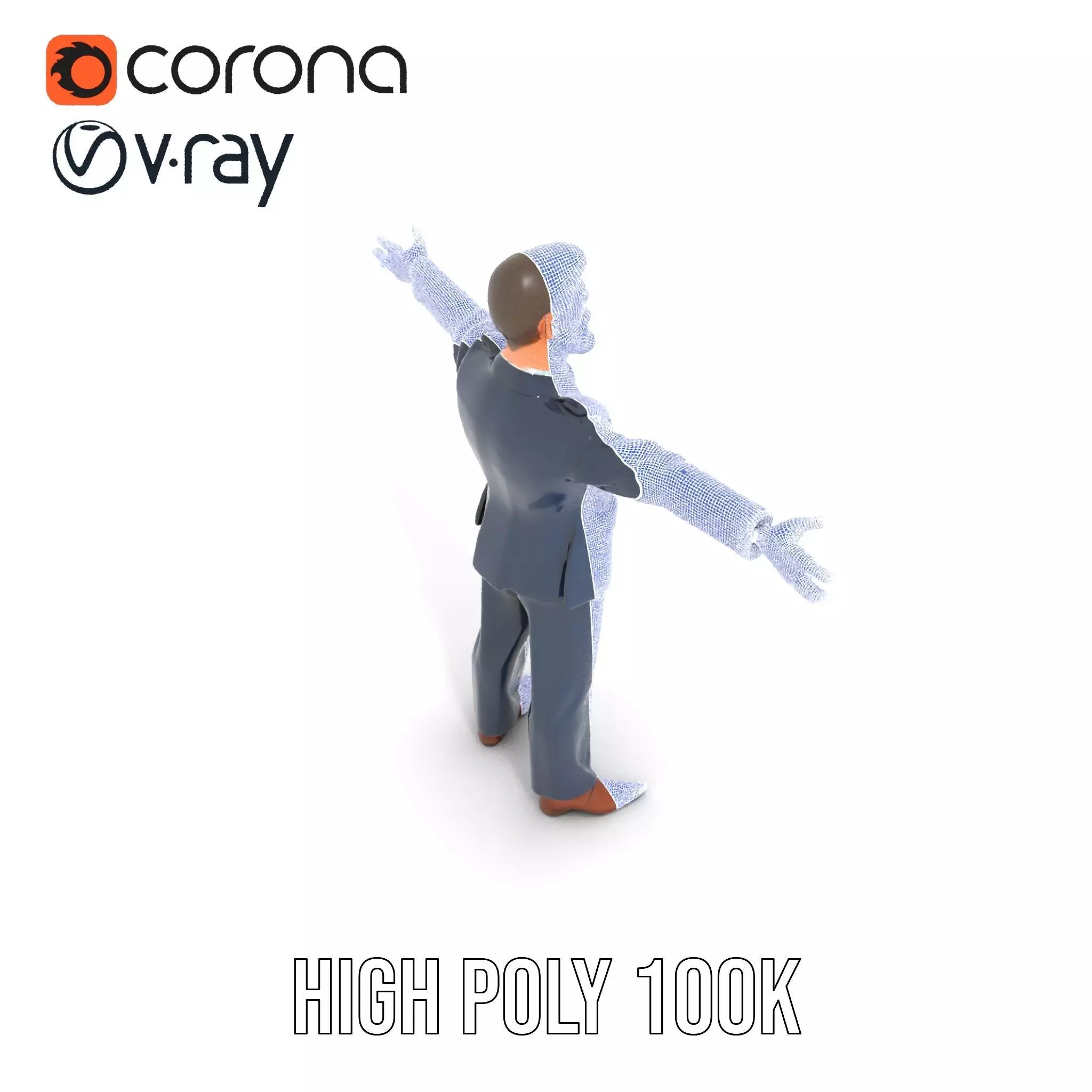 Dapper Executive Suit model pack Low-poly 3D model_29