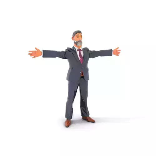 Dapper Executive Suit model pack Low-poly 3D model