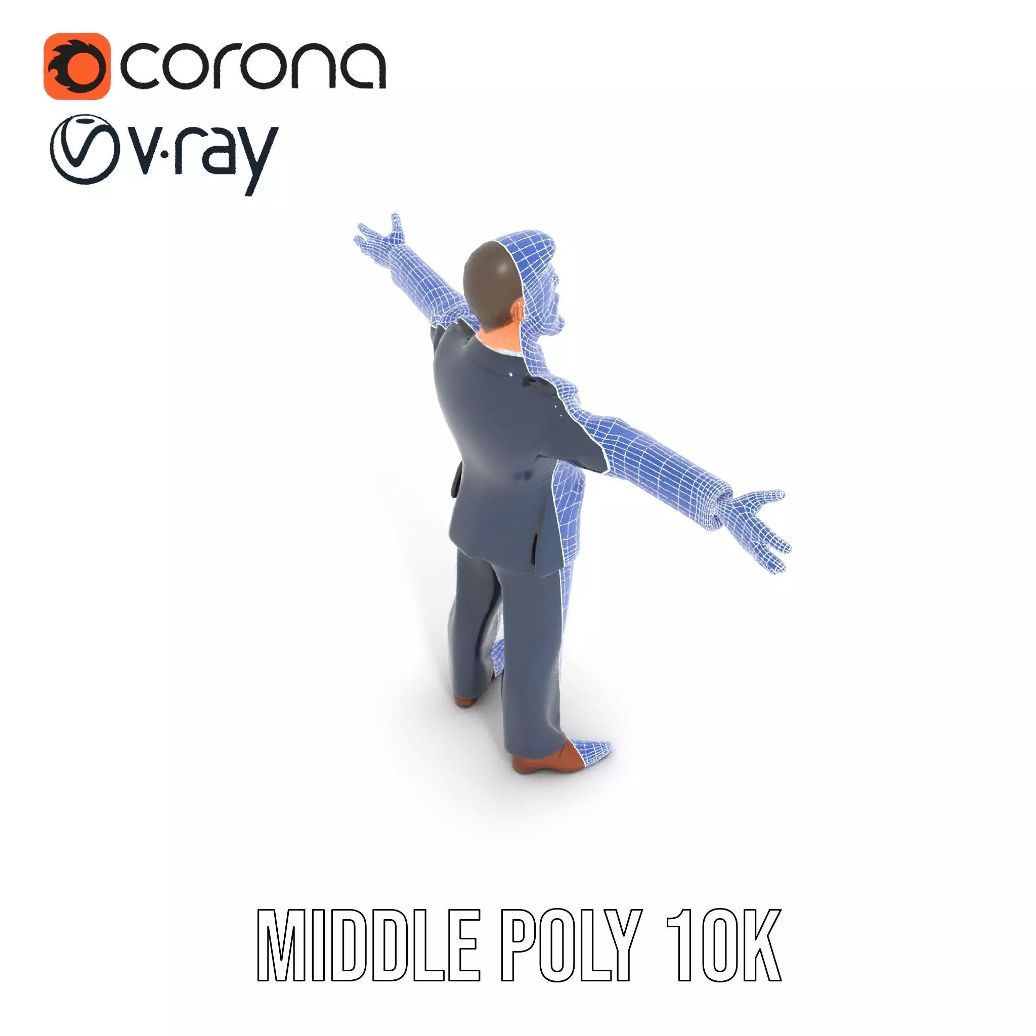 Dapper Executive Suit model pack Low-poly 3D model_25