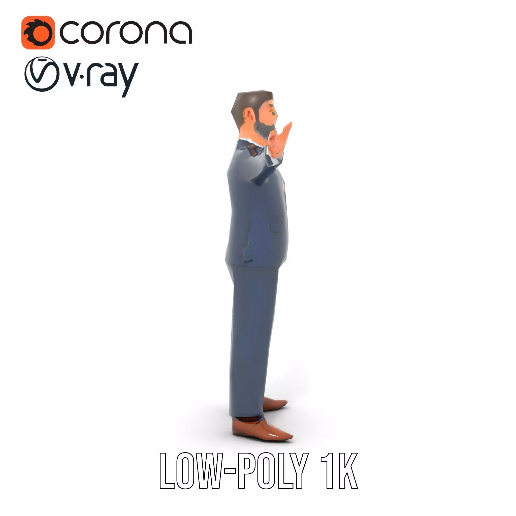 Dapper Executive Suit model pack Low-poly 3D model_23