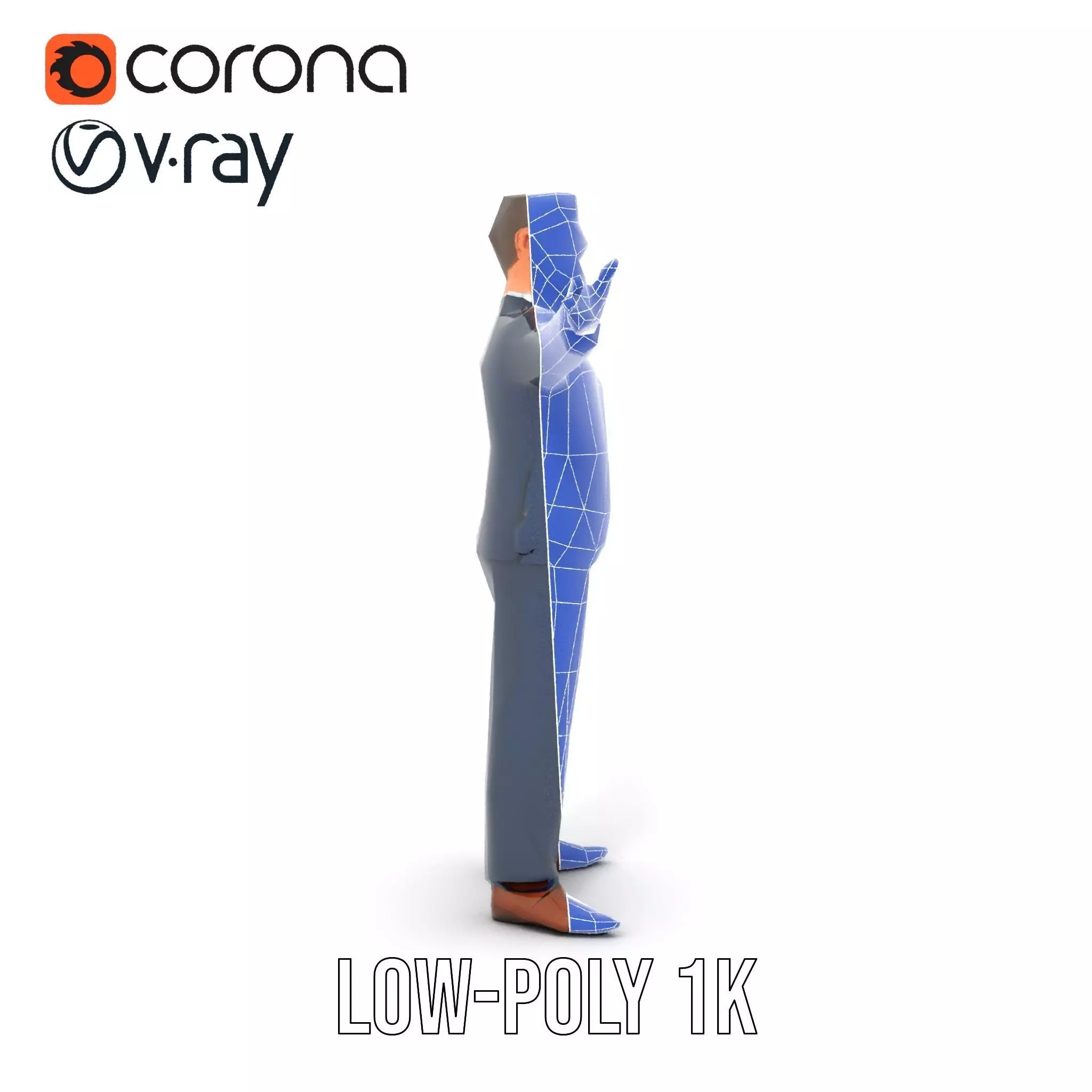 Dapper Executive Suit model pack Low-poly 3D model_31