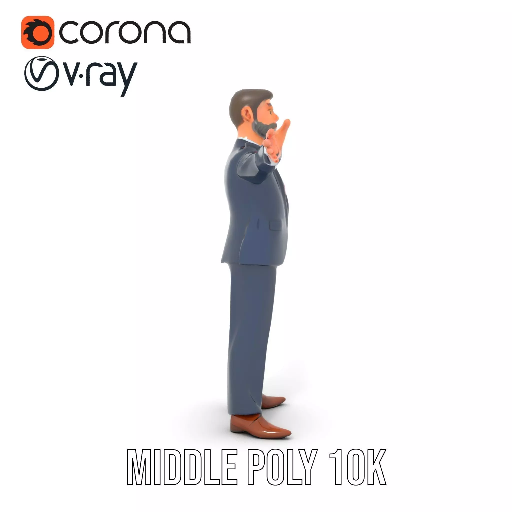 Dapper Executive Suit model pack Low-poly 3D model_12