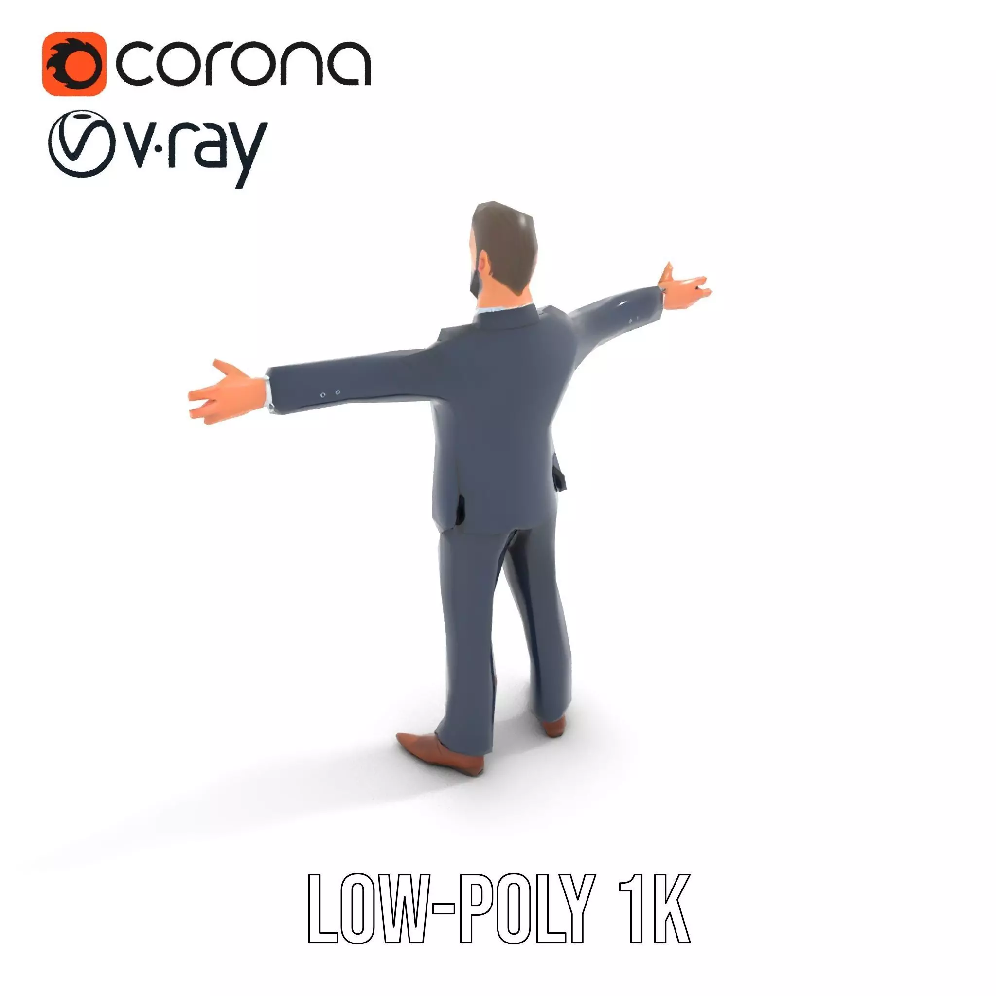 Dapper Executive Suit model pack Low-poly 3D model_18