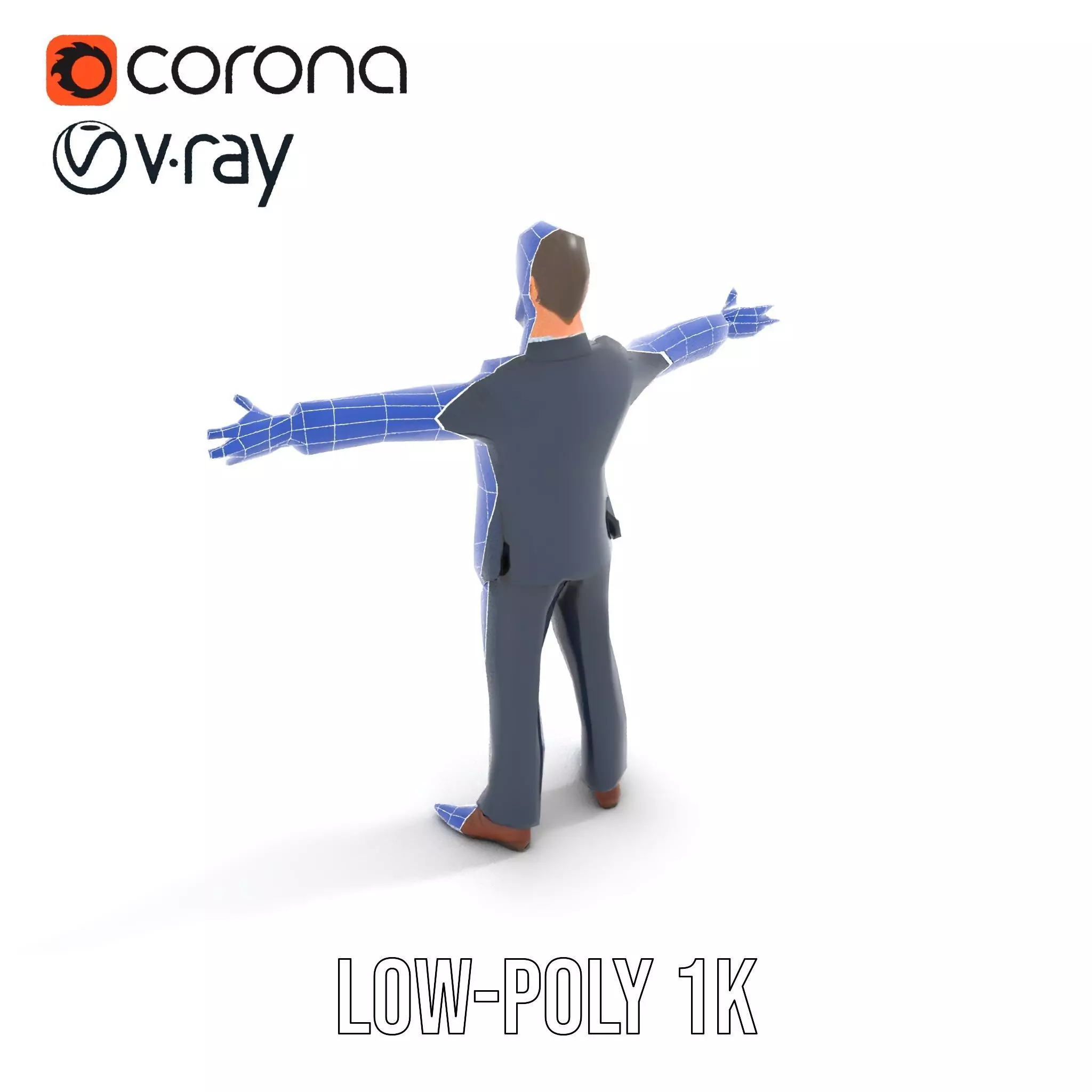 Dapper Executive Suit model pack Low-poly 3D model_20