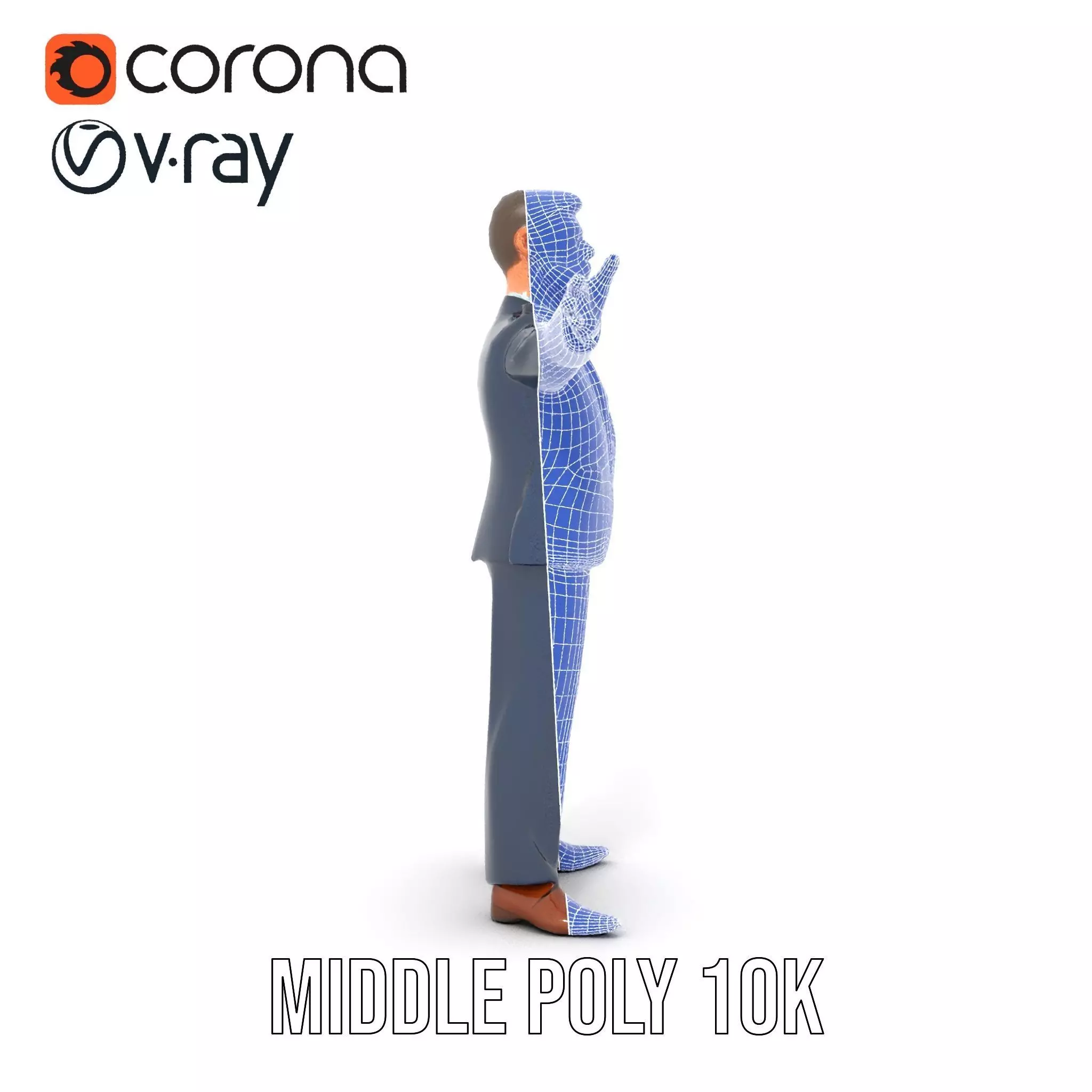 Dapper Executive Suit model pack Low-poly 3D model_27