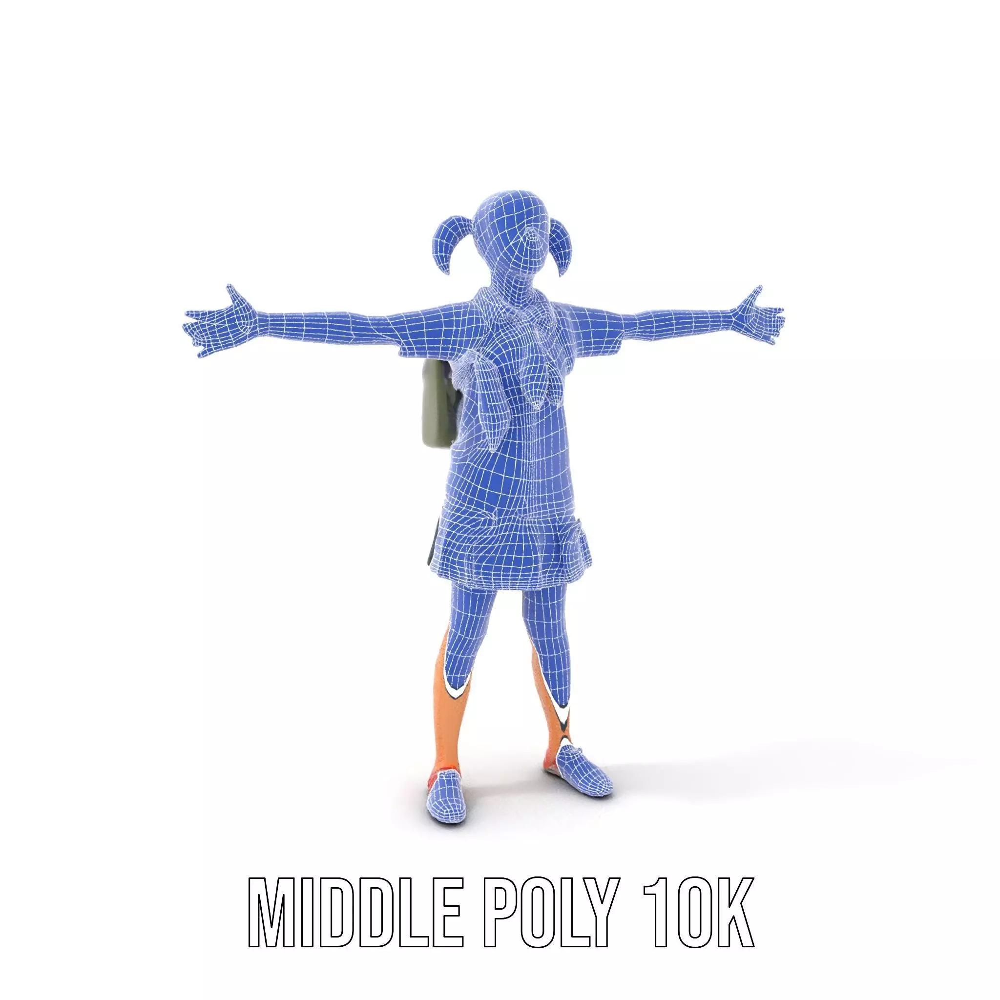 Cheerful Student model pack Low-poly 3D model_17