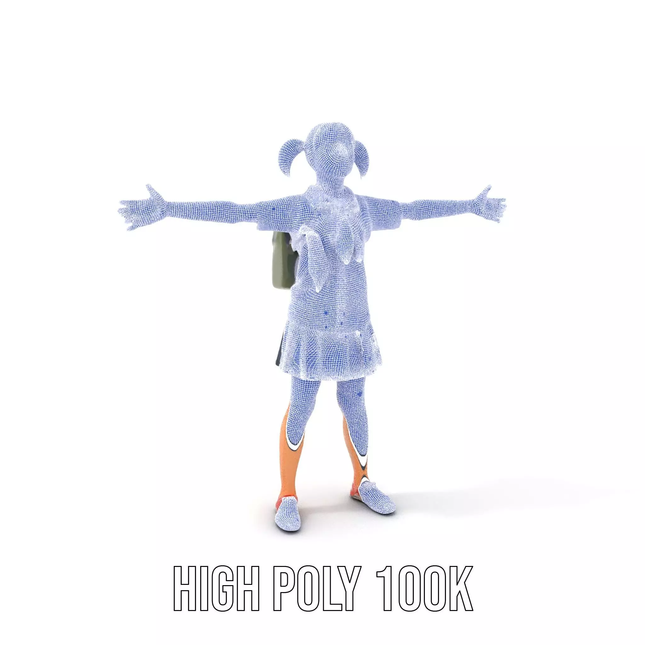 Cheerful Student model pack Low-poly 3D model_5