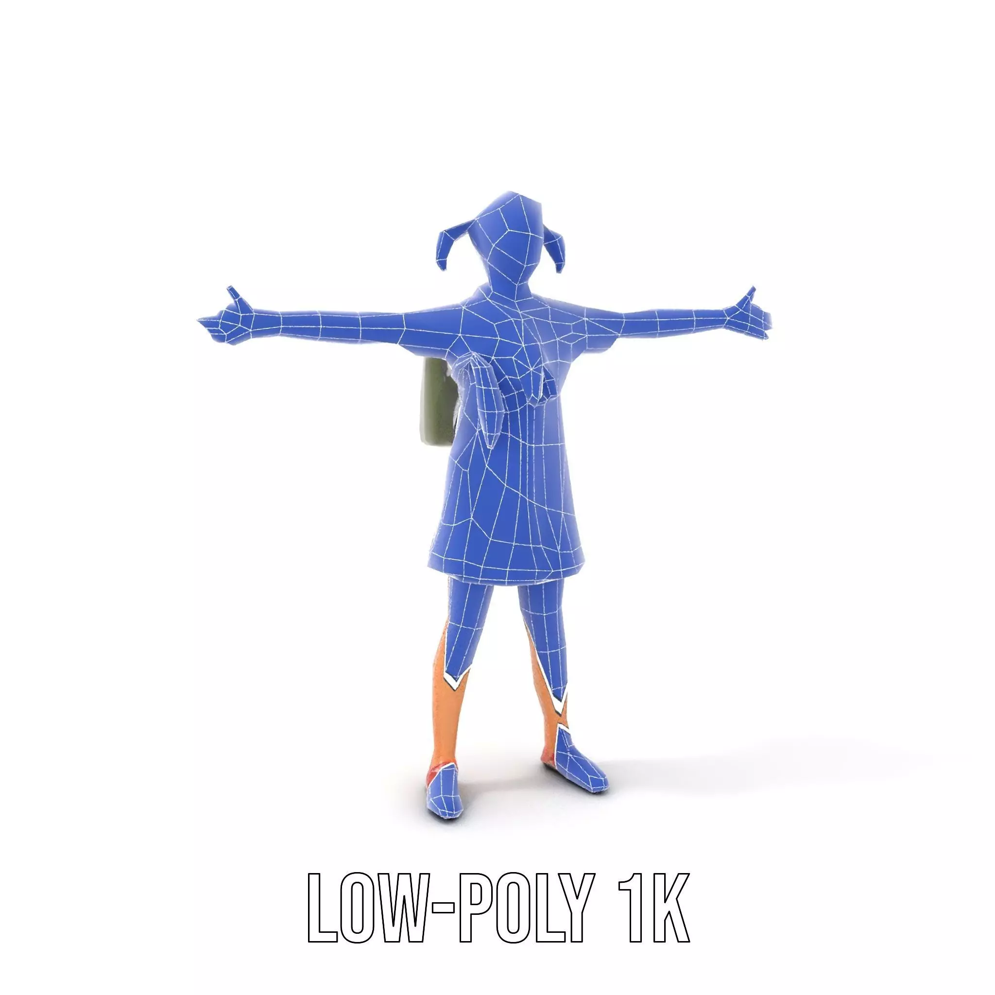 Cheerful Student model pack Low-poly 3D model_26