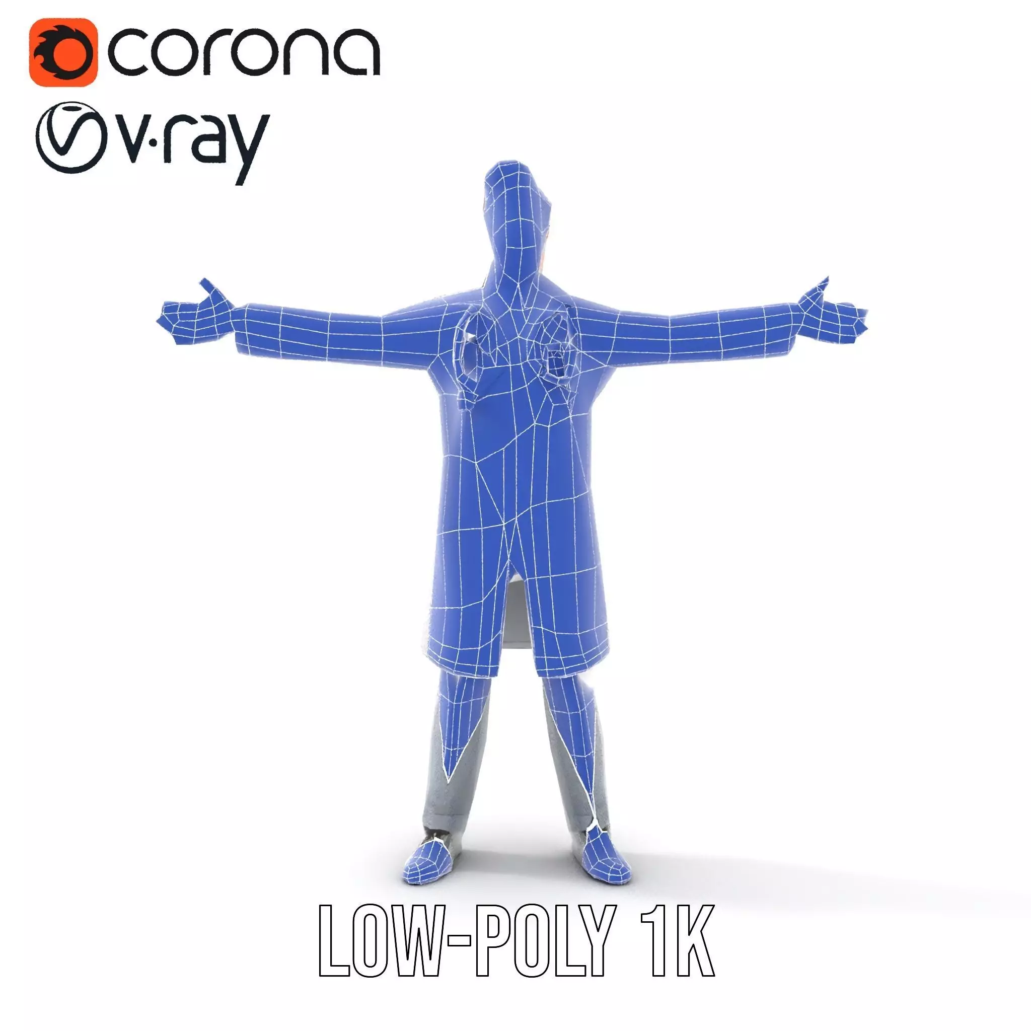 Animated Doctor Character model pack Low-poly 3D model_15
