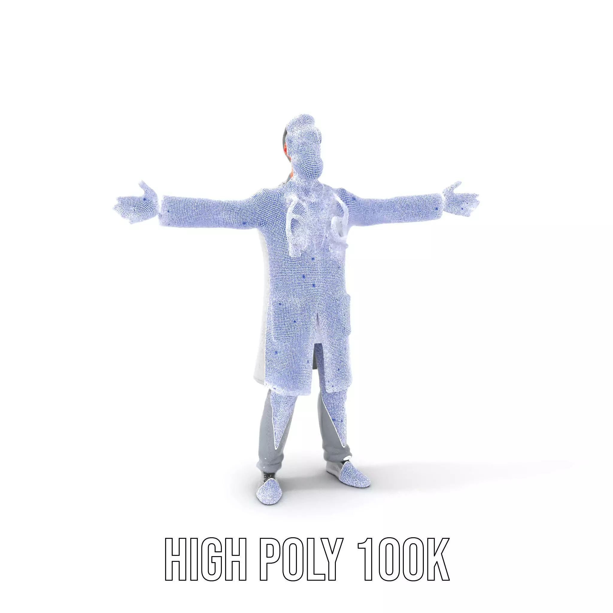 Animated Doctor Character model pack Low-poly 3D model_5