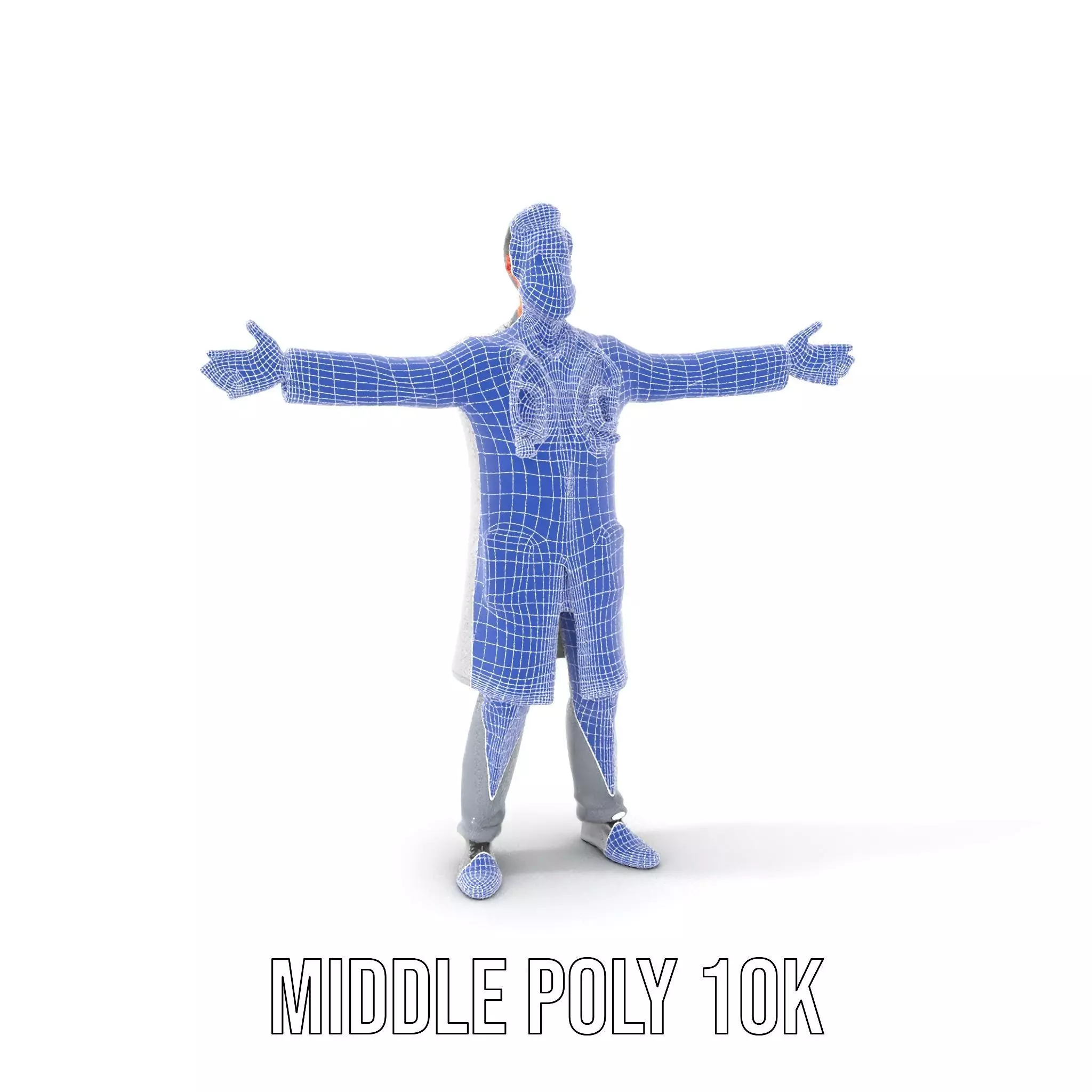 Animated Doctor Character model pack Low-poly 3D model_19