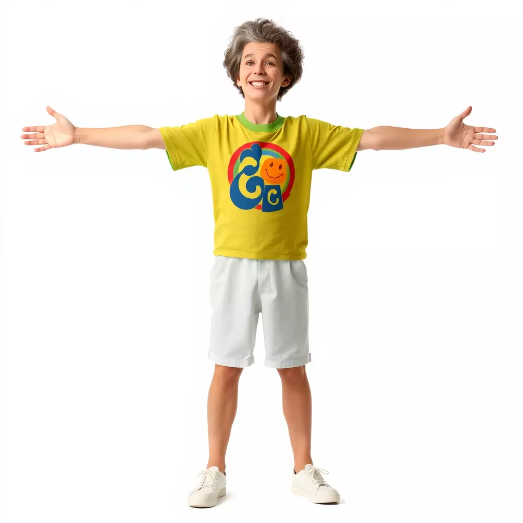 Joyful Yellow Shirt Model Pack Low-poly 3D model_3