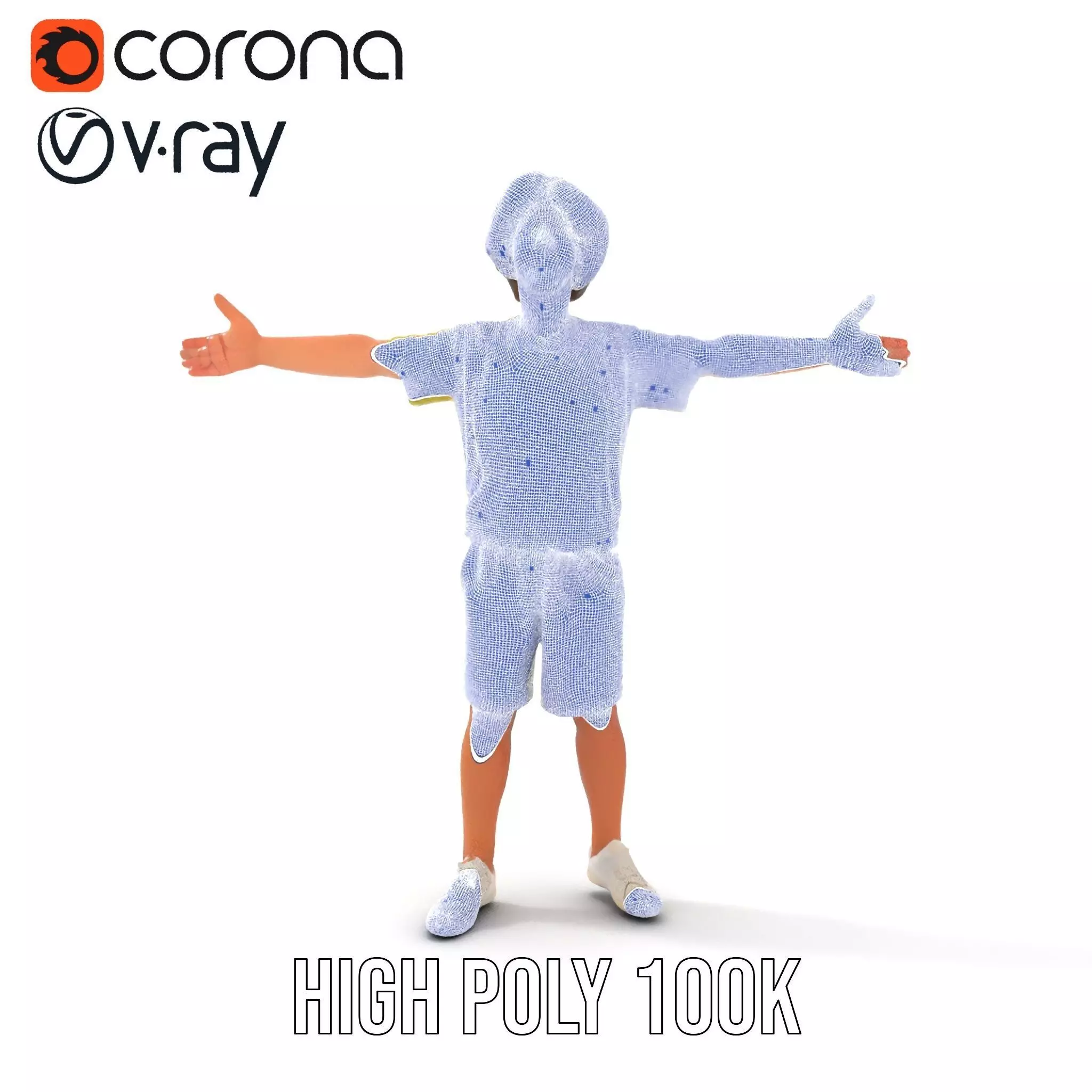 Joyful Yellow Shirt Model Pack Low-poly 3D model_34