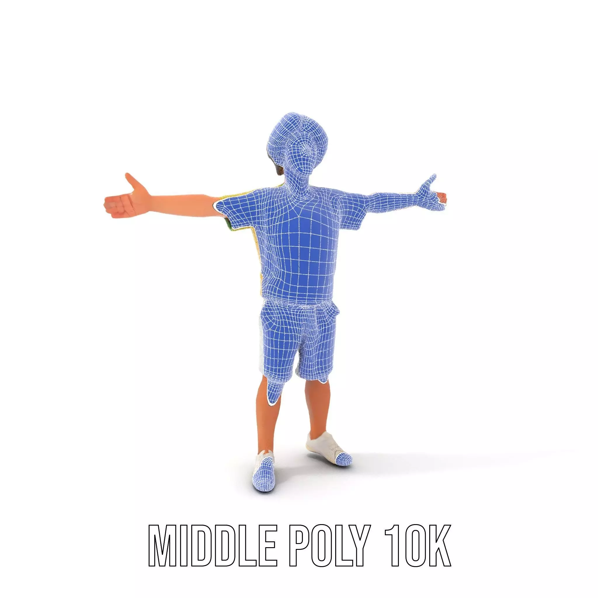 Joyful Yellow Shirt Model Pack Low-poly 3D model_14