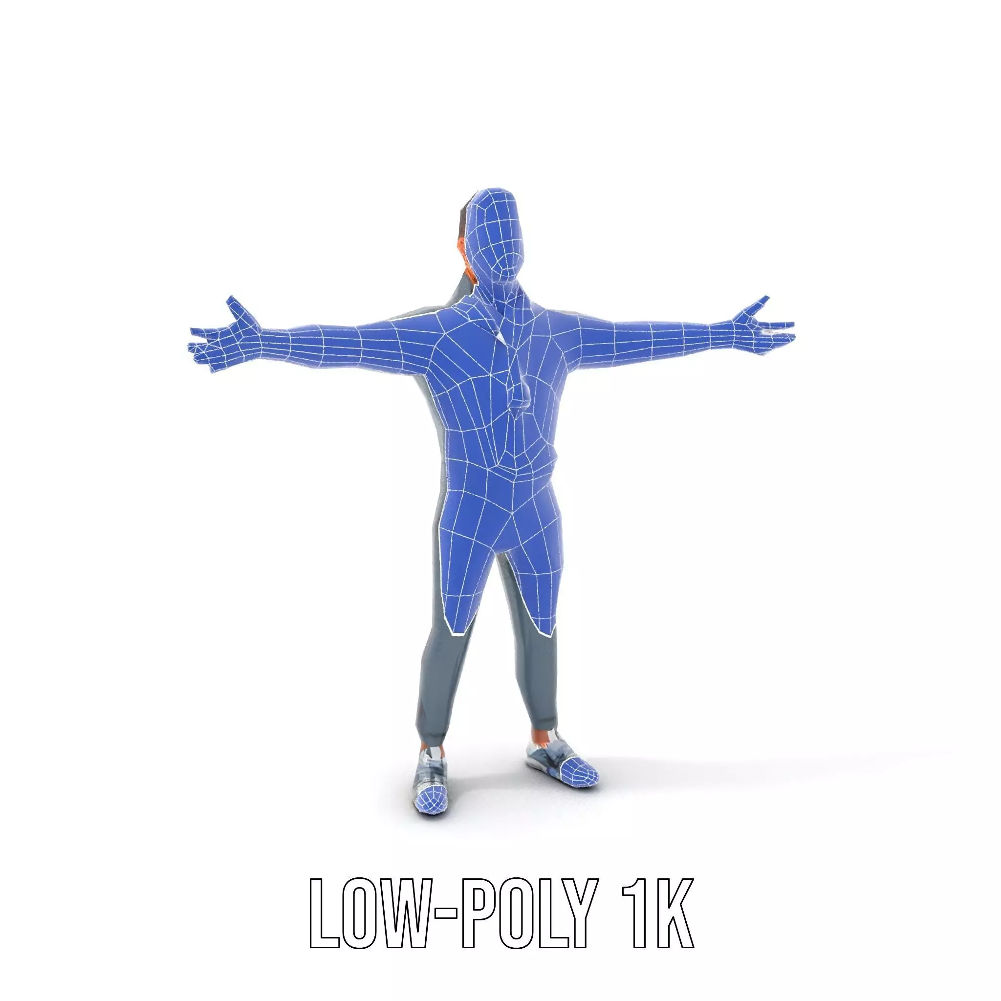 Athletic Trainer Grey Outfit model pack Low-poly 3D model_18