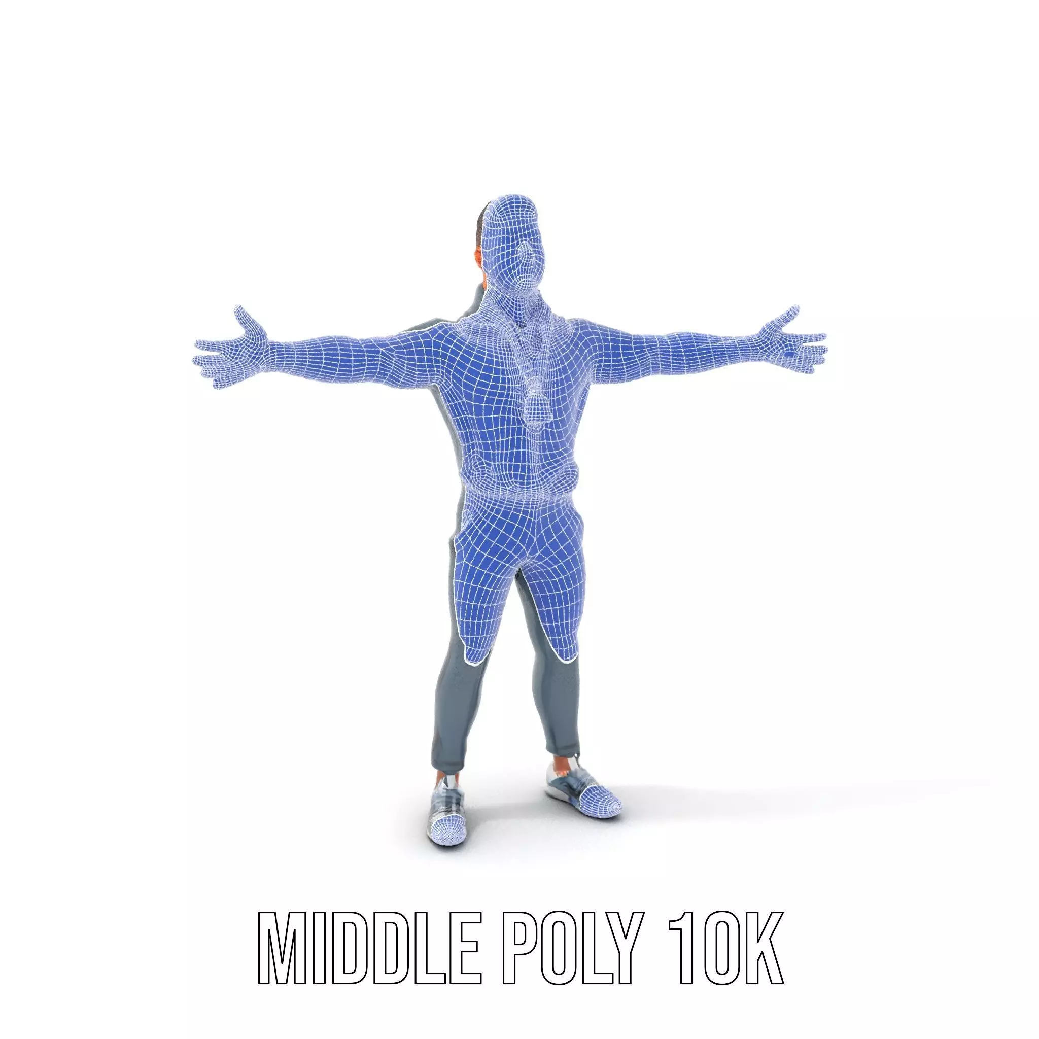 Athletic Trainer Grey Outfit model pack Low-poly 3D model_17