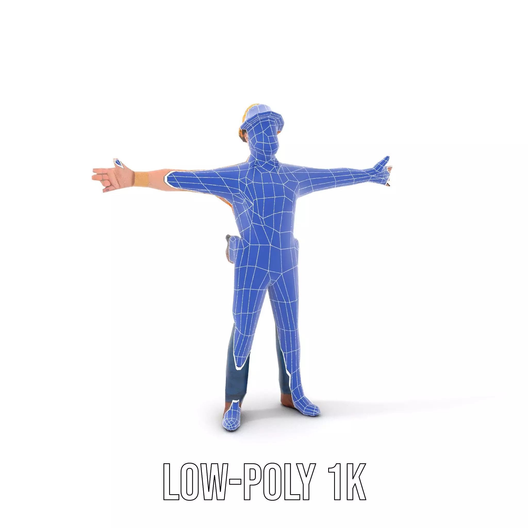 Construction Worker model pack Low-poly 3D model_20