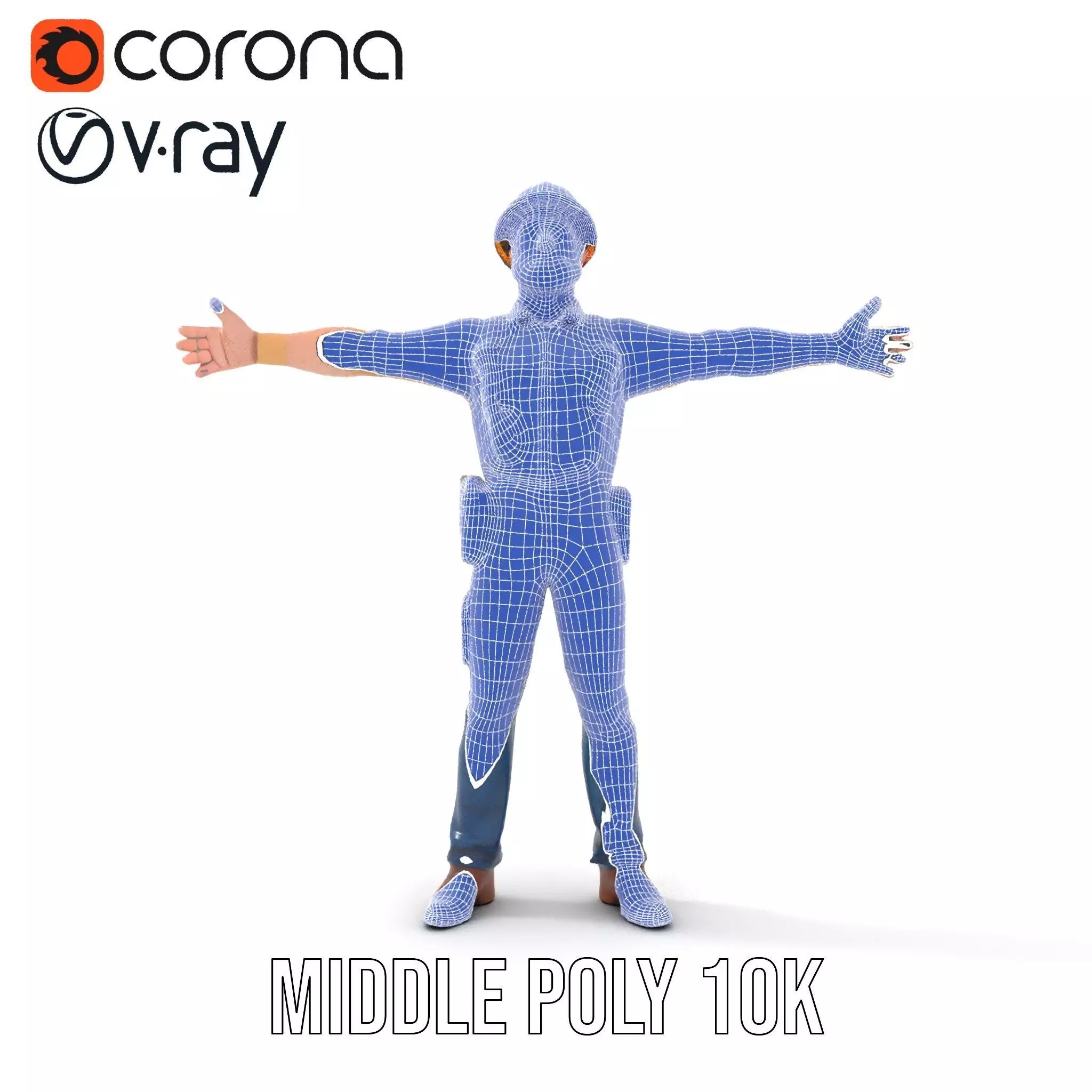 Construction Worker model pack Low-poly 3D model_27