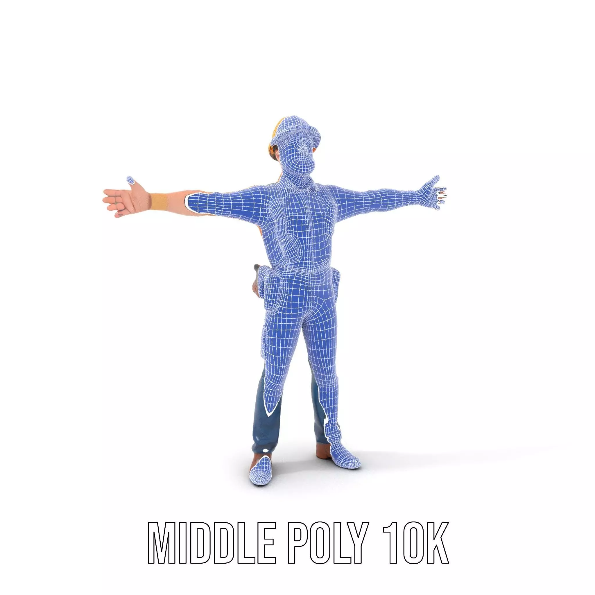 Construction Worker model pack Low-poly 3D model_30