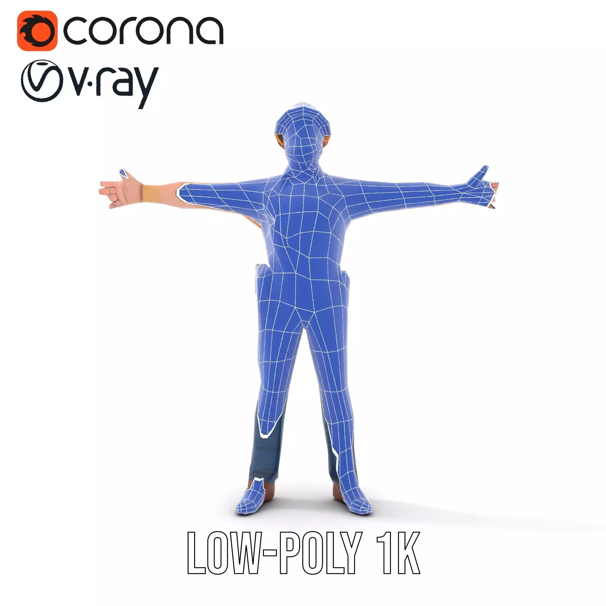 Construction Worker model pack Low-poly 3D model_31