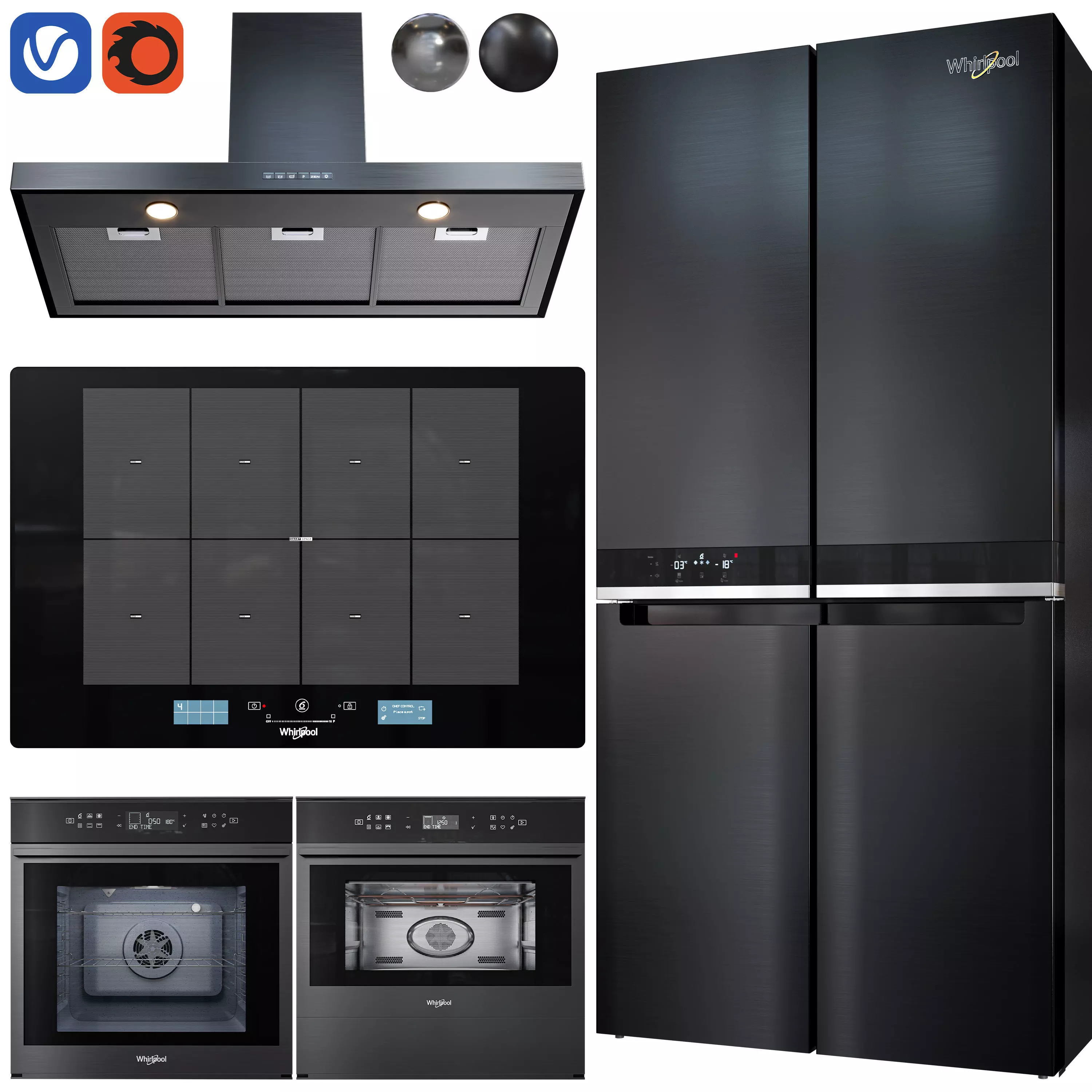 whirlpool kitchen appliance 3D model