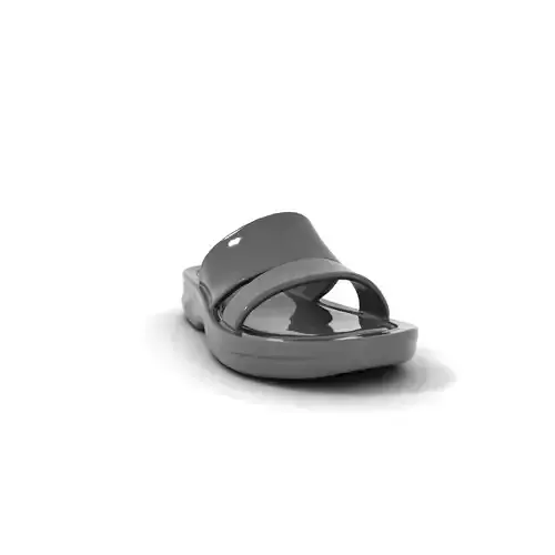 Sleek Black Slide Sandal model pack Low-poly 3D model