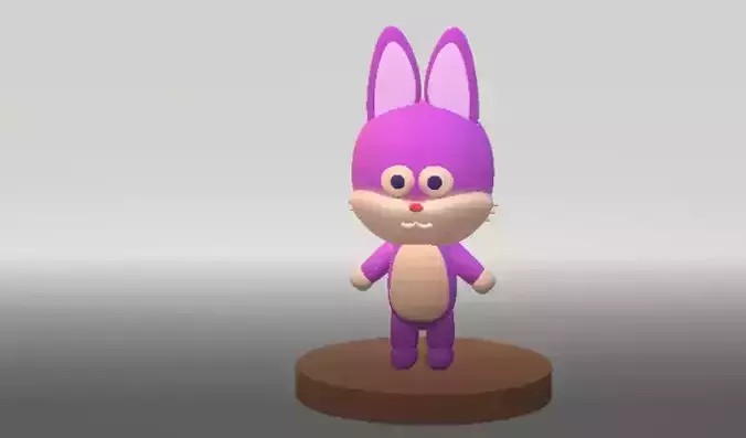 3D bunny character  