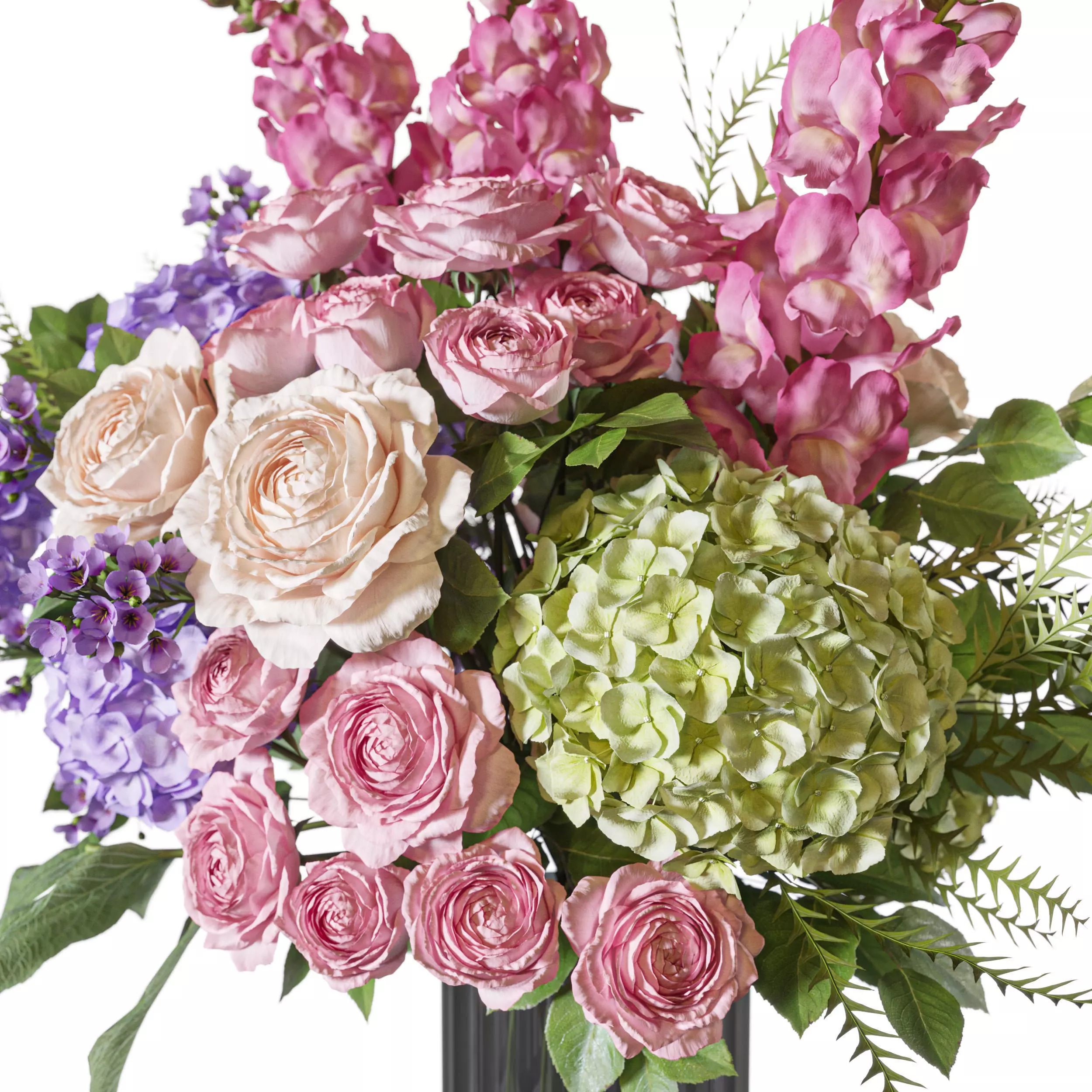 Flower Set 124 Radiance of Pure Serenity 3D model_5