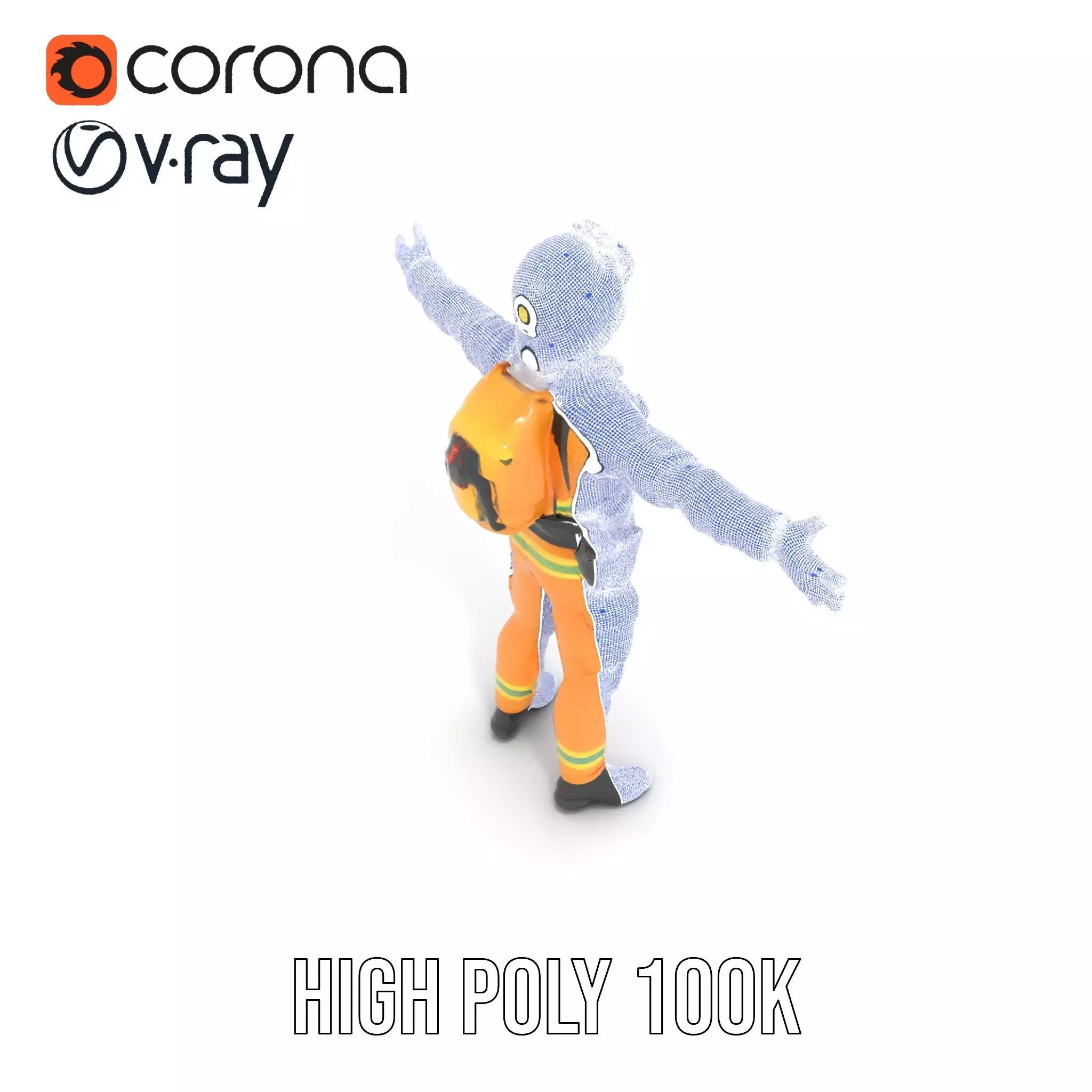 Firefighter Uniform model pack Low-poly 3D model_32