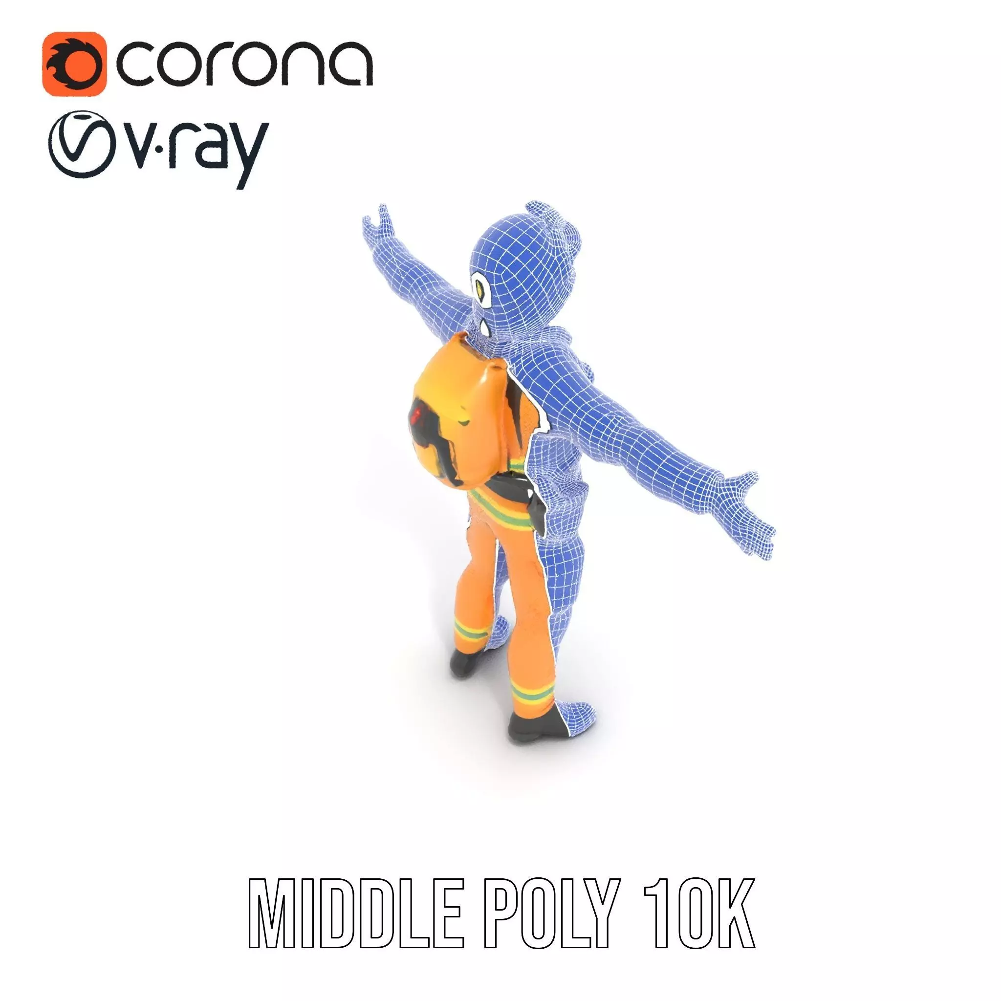 Firefighter Uniform model pack Low-poly 3D model_30