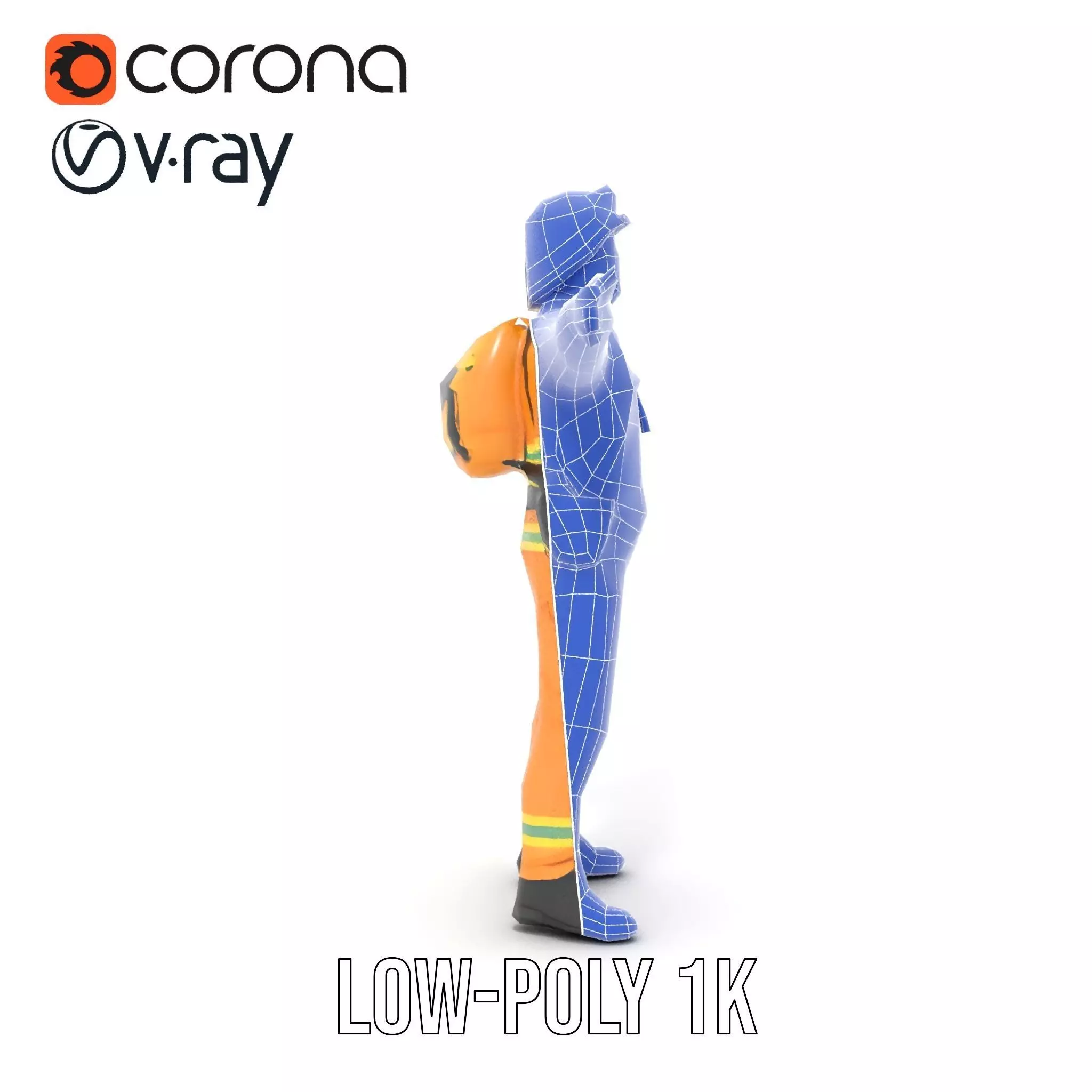 Firefighter Uniform model pack Low-poly 3D model_31