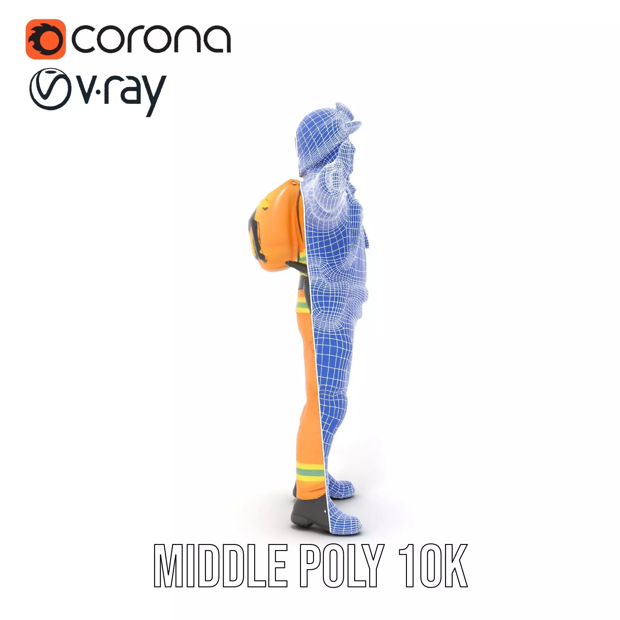 Firefighter Uniform model pack Low-poly 3D model_27