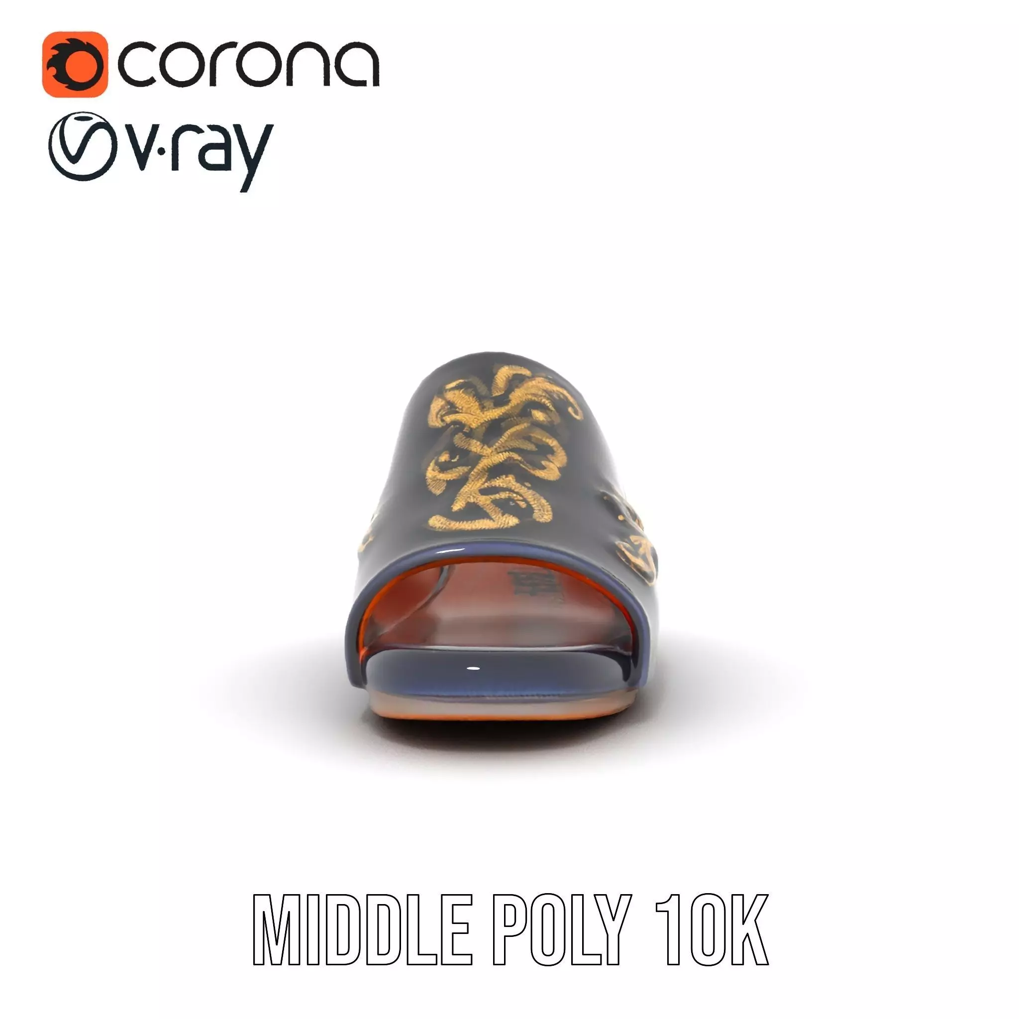 Royal Velvet Sandal model pack Low-poly 3D model_18