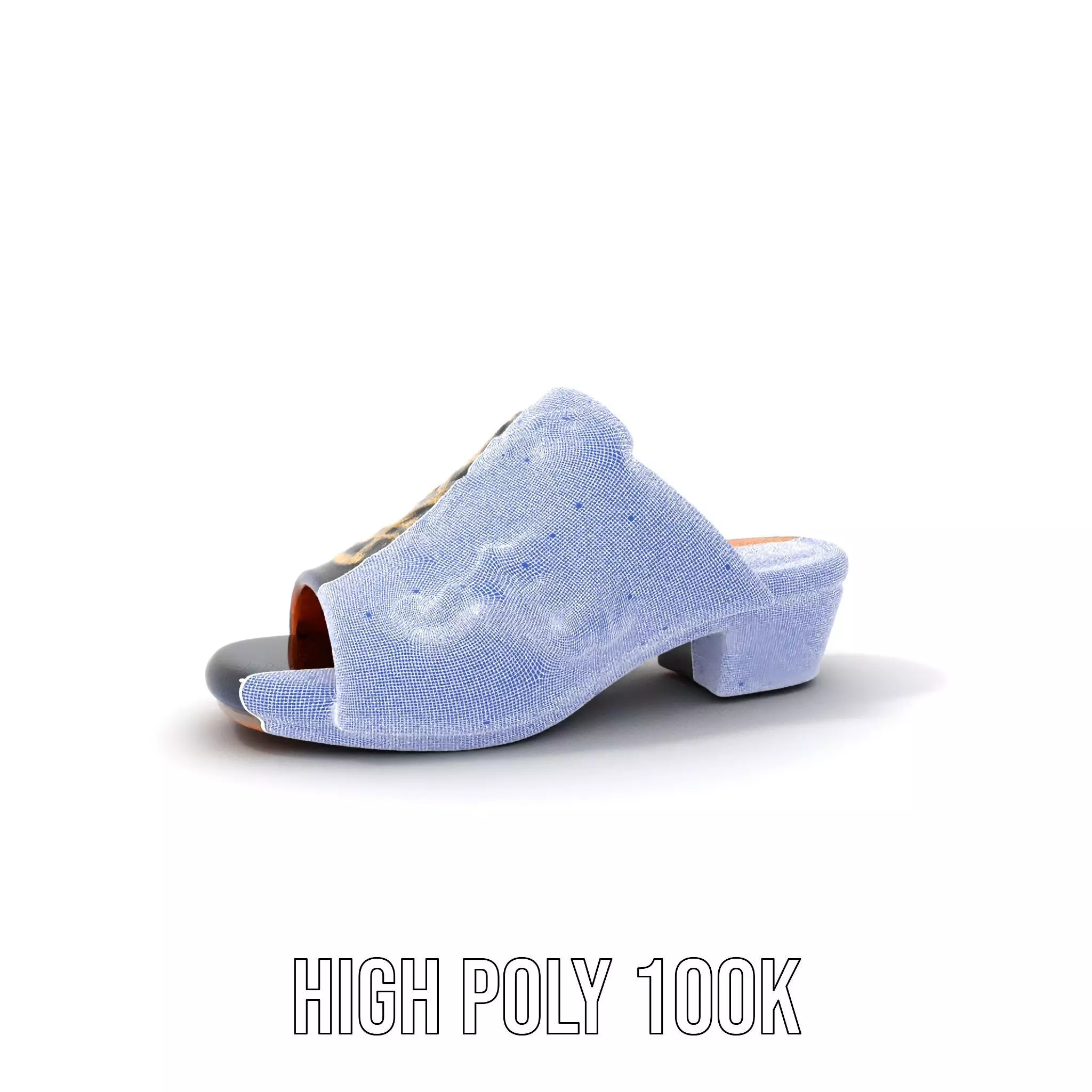 Royal Velvet Sandal model pack Low-poly 3D model_4