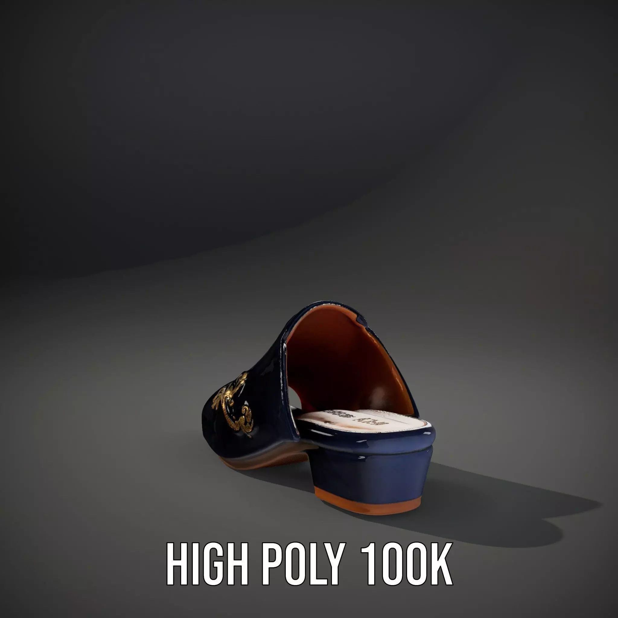 Royal Velvet Sandal model pack Low-poly 3D model_8