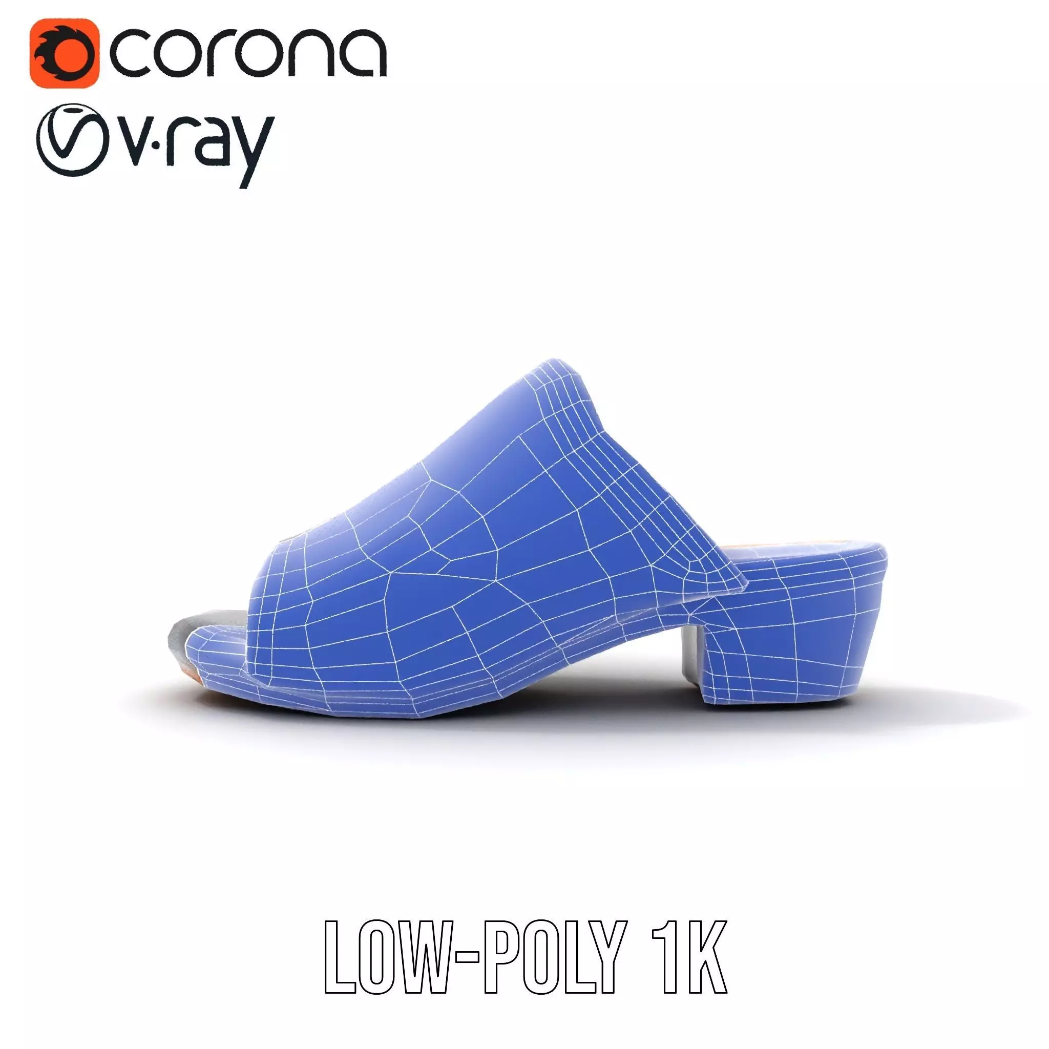 Royal Velvet Sandal model pack Low-poly 3D model_28