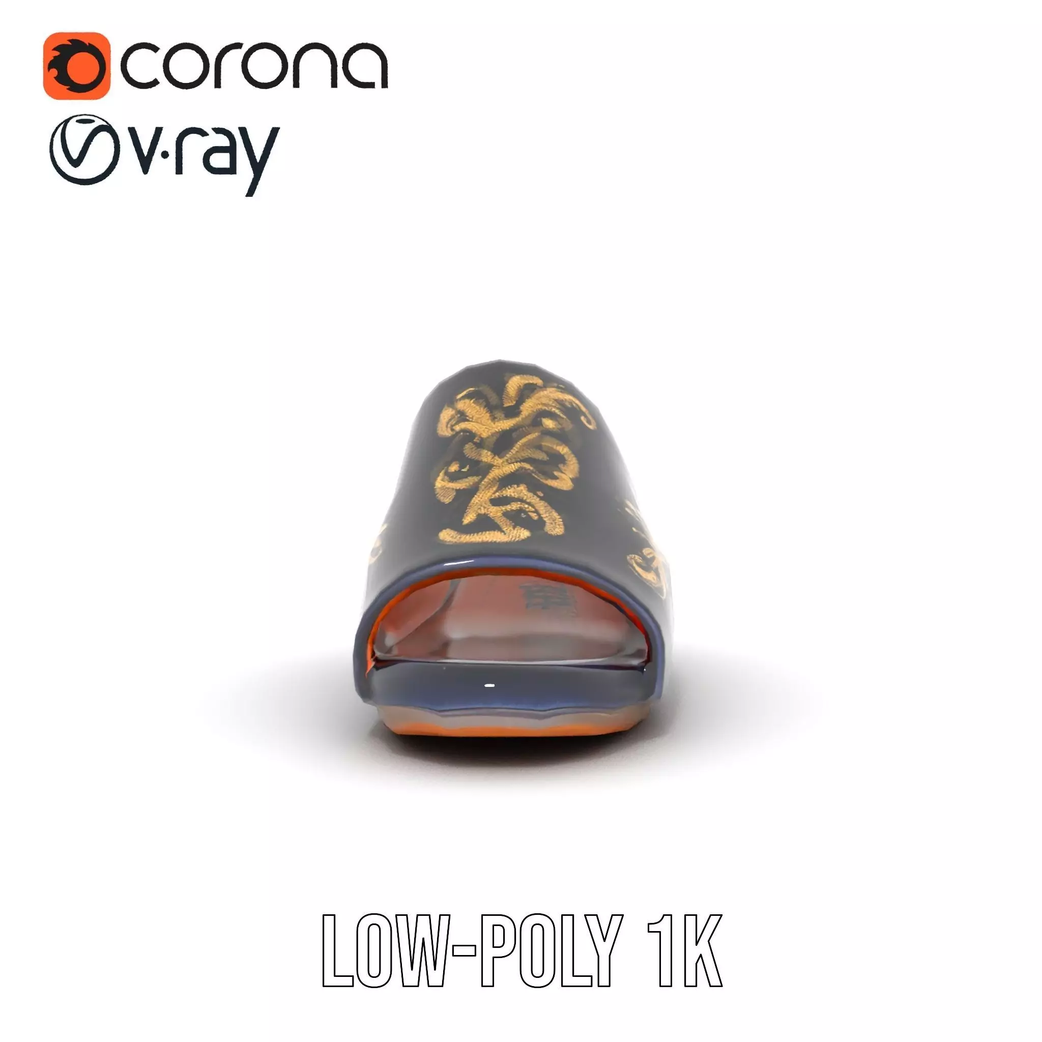 Royal Velvet Sandal model pack Low-poly 3D model_25