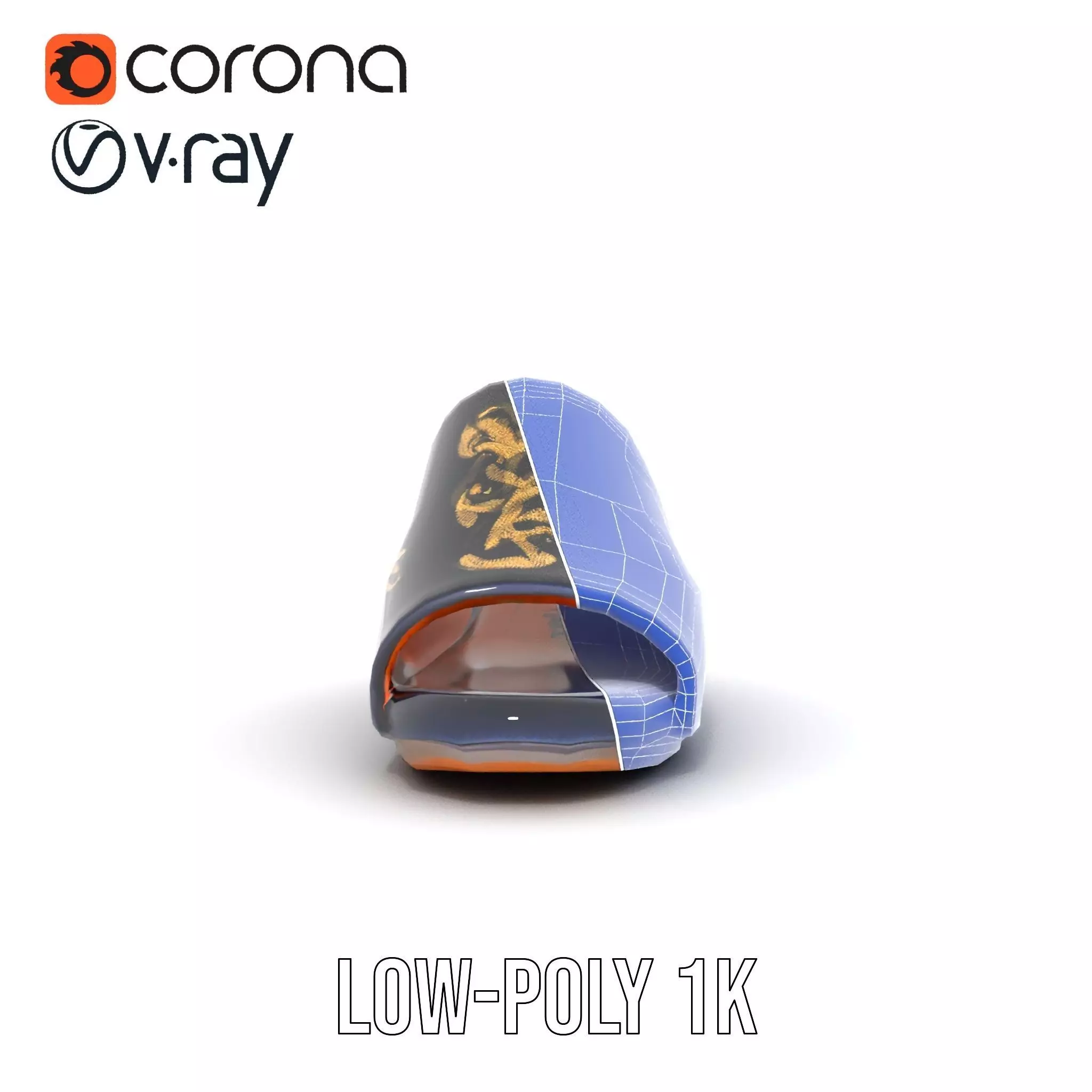 Royal Velvet Sandal model pack Low-poly 3D model_31