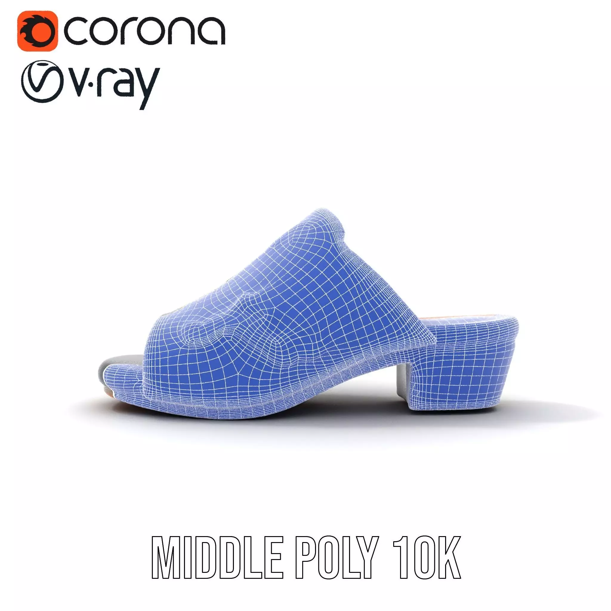 Royal Velvet Sandal model pack Low-poly 3D model_30