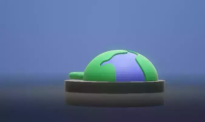 3D Earth globe 3d printable model 