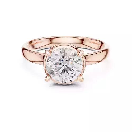 Solitaire Round Cut Diamond Engagement Ring 3DM STL Video