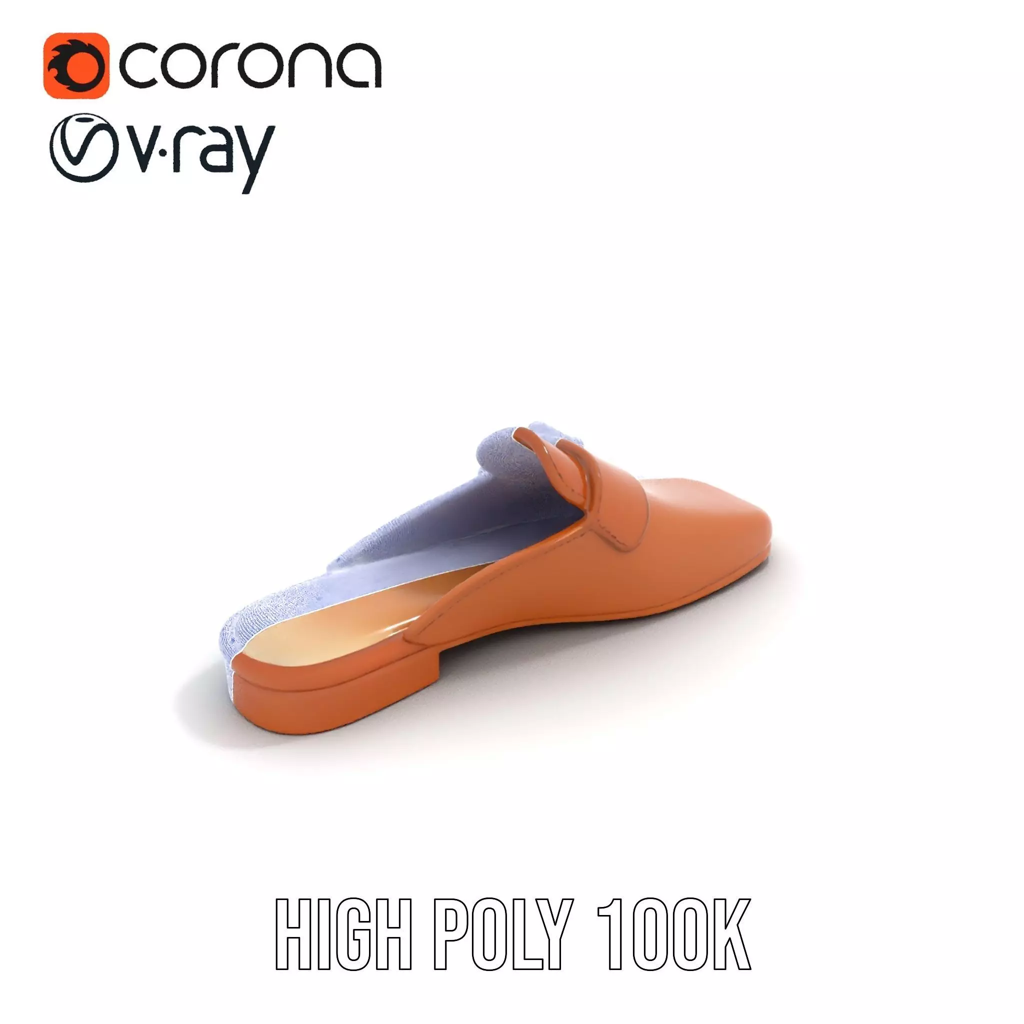 Brown Leather Loafer model pack Low-poly 3D model_33