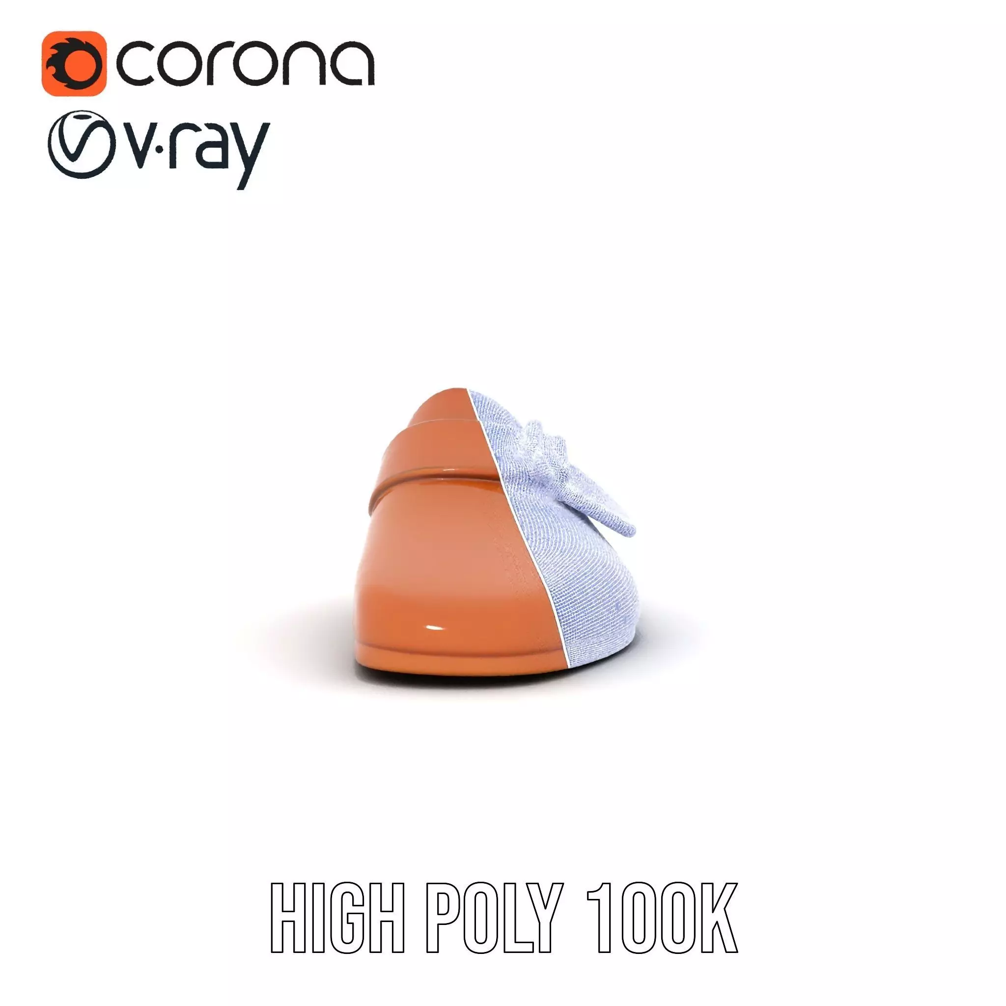 Brown Leather Loafer model pack Low-poly 3D model_34