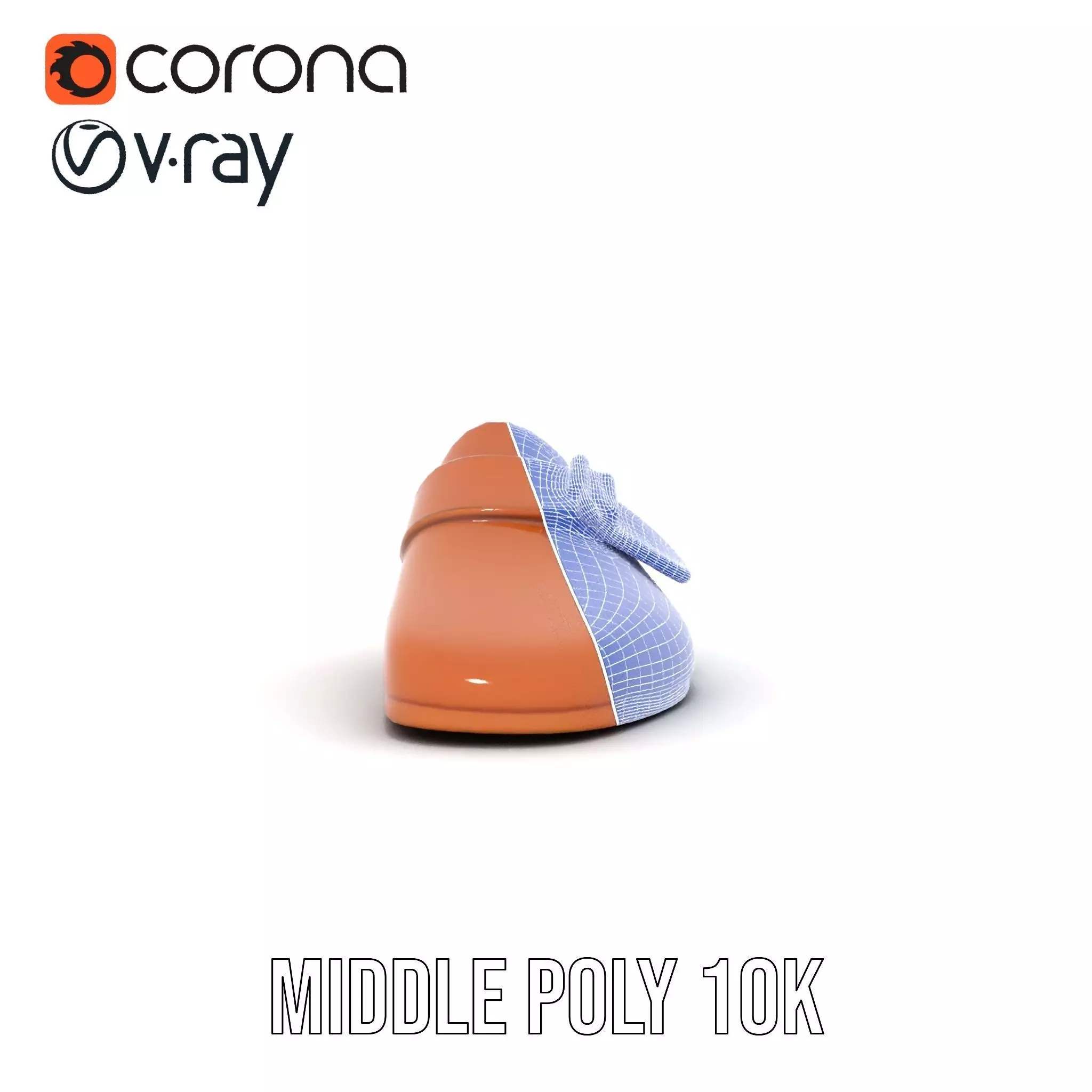 Brown Leather Loafer model pack Low-poly 3D model_27