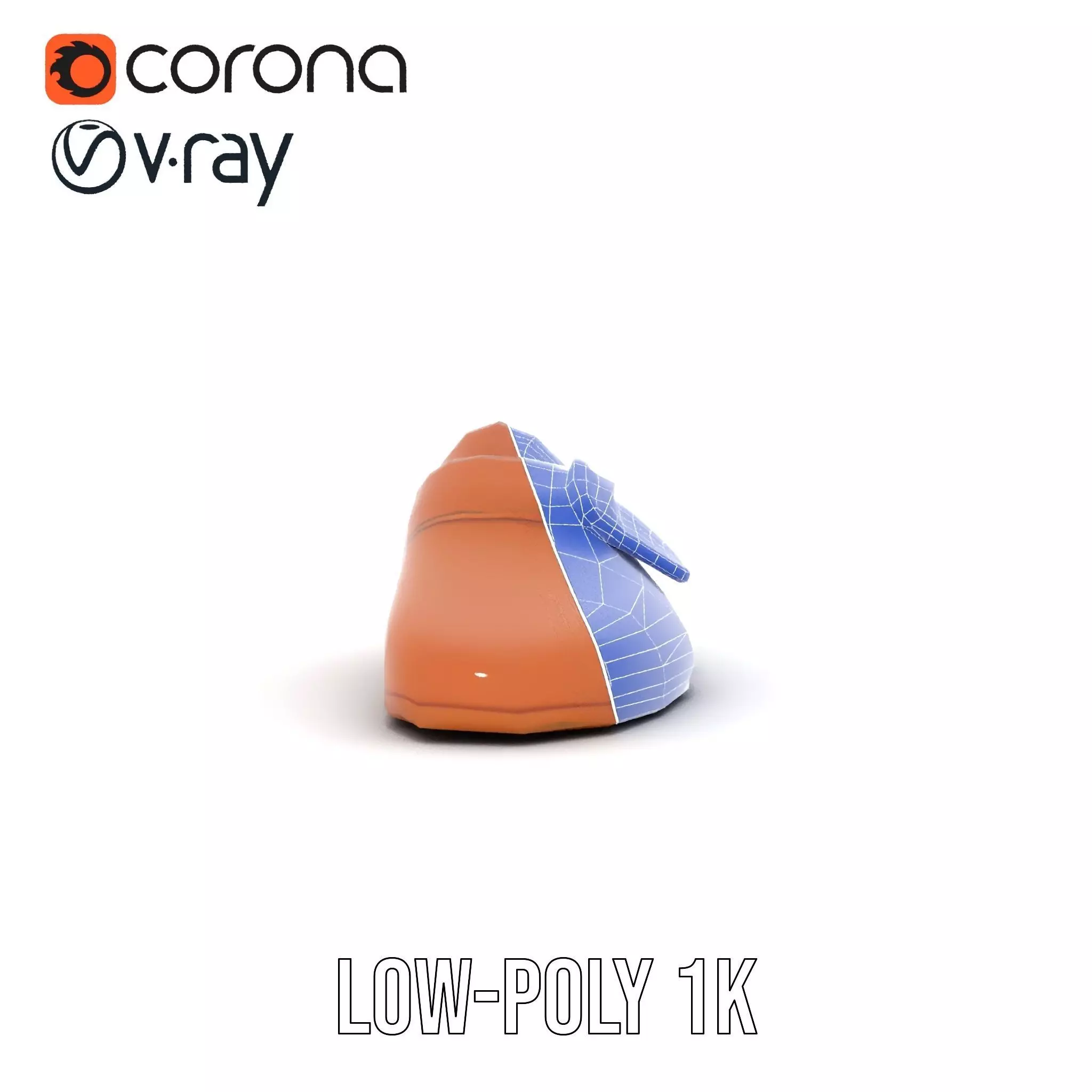 Brown Leather Loafer model pack Low-poly 3D model_30