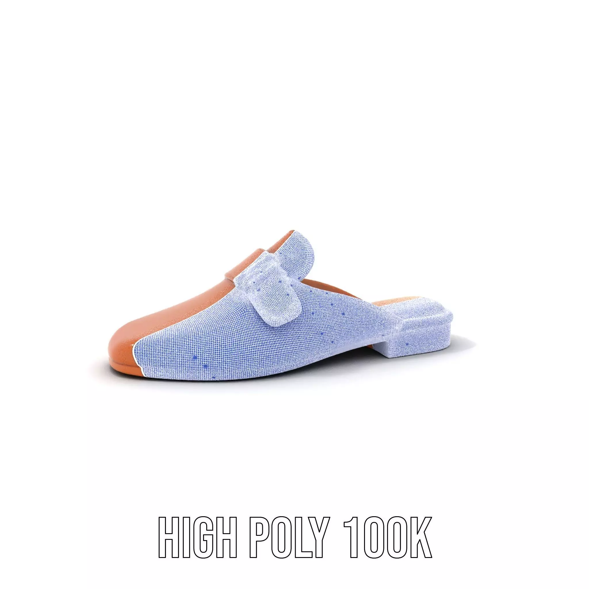 Brown Leather Loafer model pack Low-poly 3D model_4