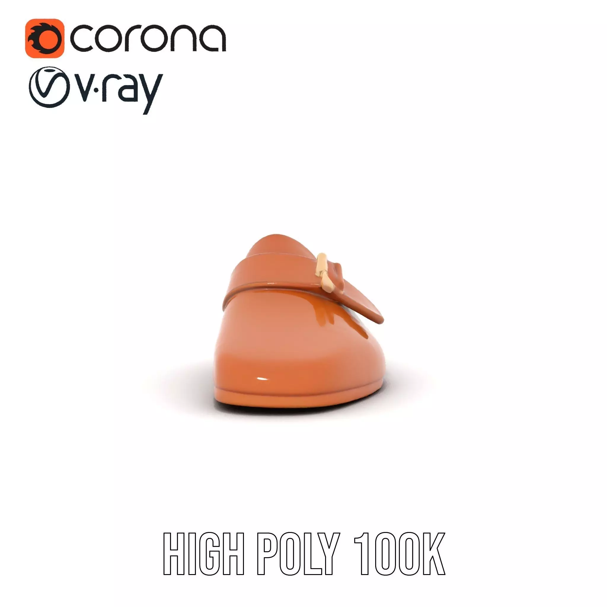 Brown Leather Loafer model pack Low-poly 3D model_23