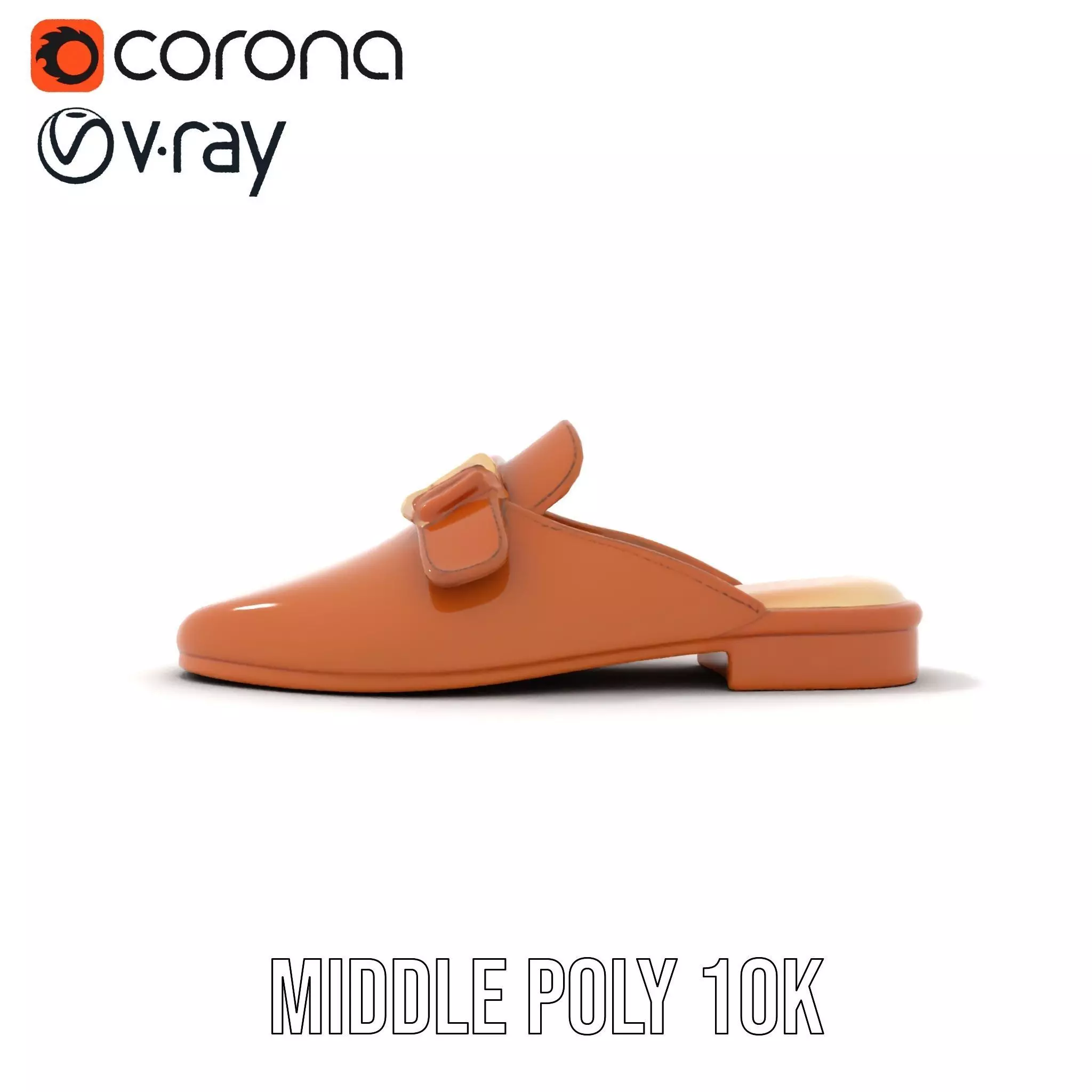 Brown Leather Loafer model pack Low-poly 3D model_15