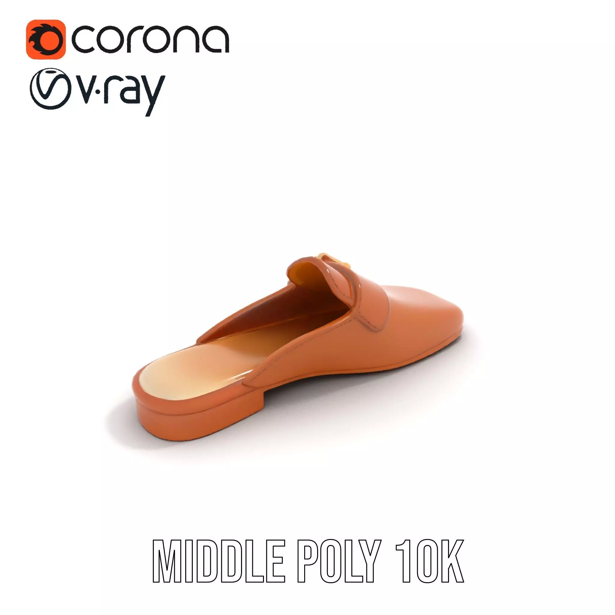 Brown Leather Loafer model pack Low-poly 3D model_5
