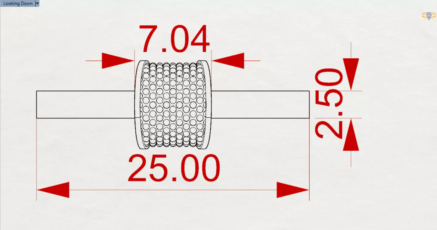 Two-tone Gold Cross stl 3dm Pendant gp0474 3D print model_24